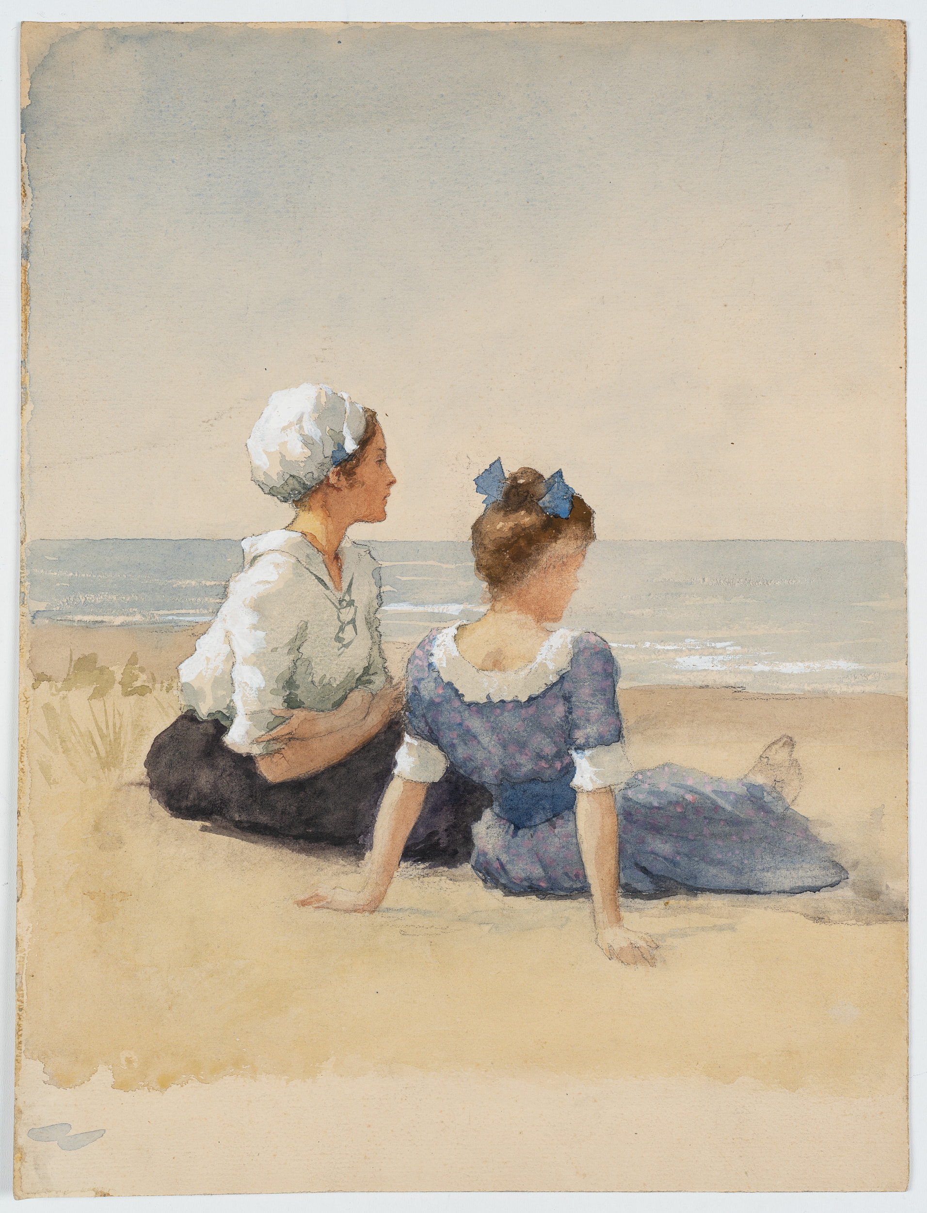 Zwei Mädchen am Strand