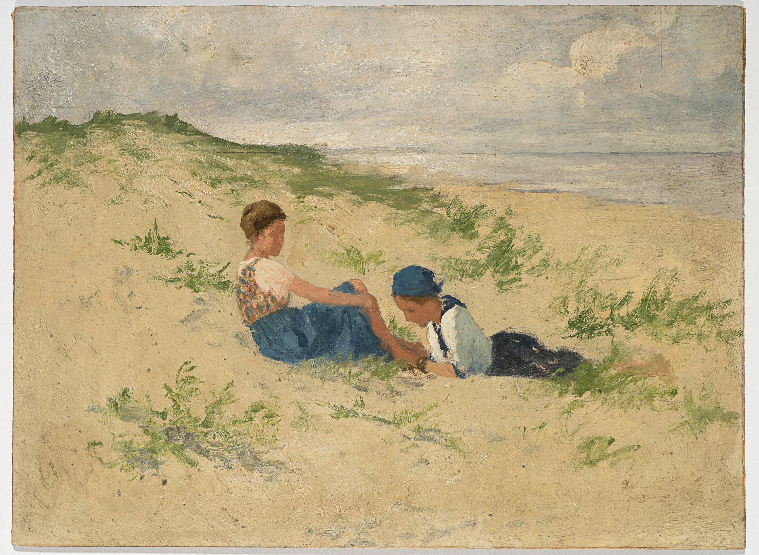 Zwei Frauen in den Dünen
