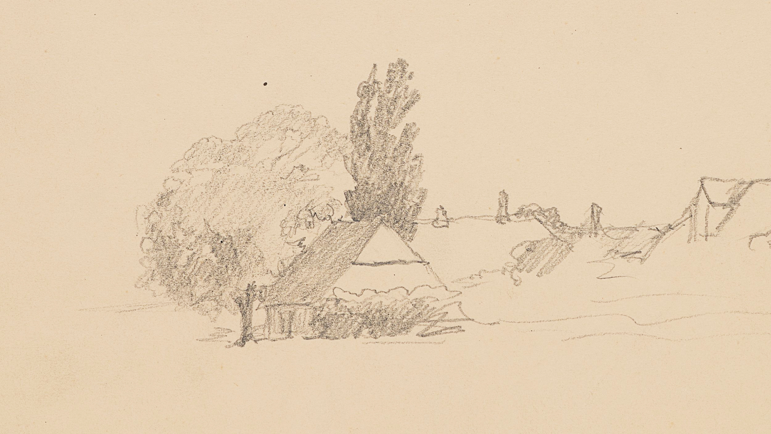 Studie: Bauernhof und Dorflandschaft