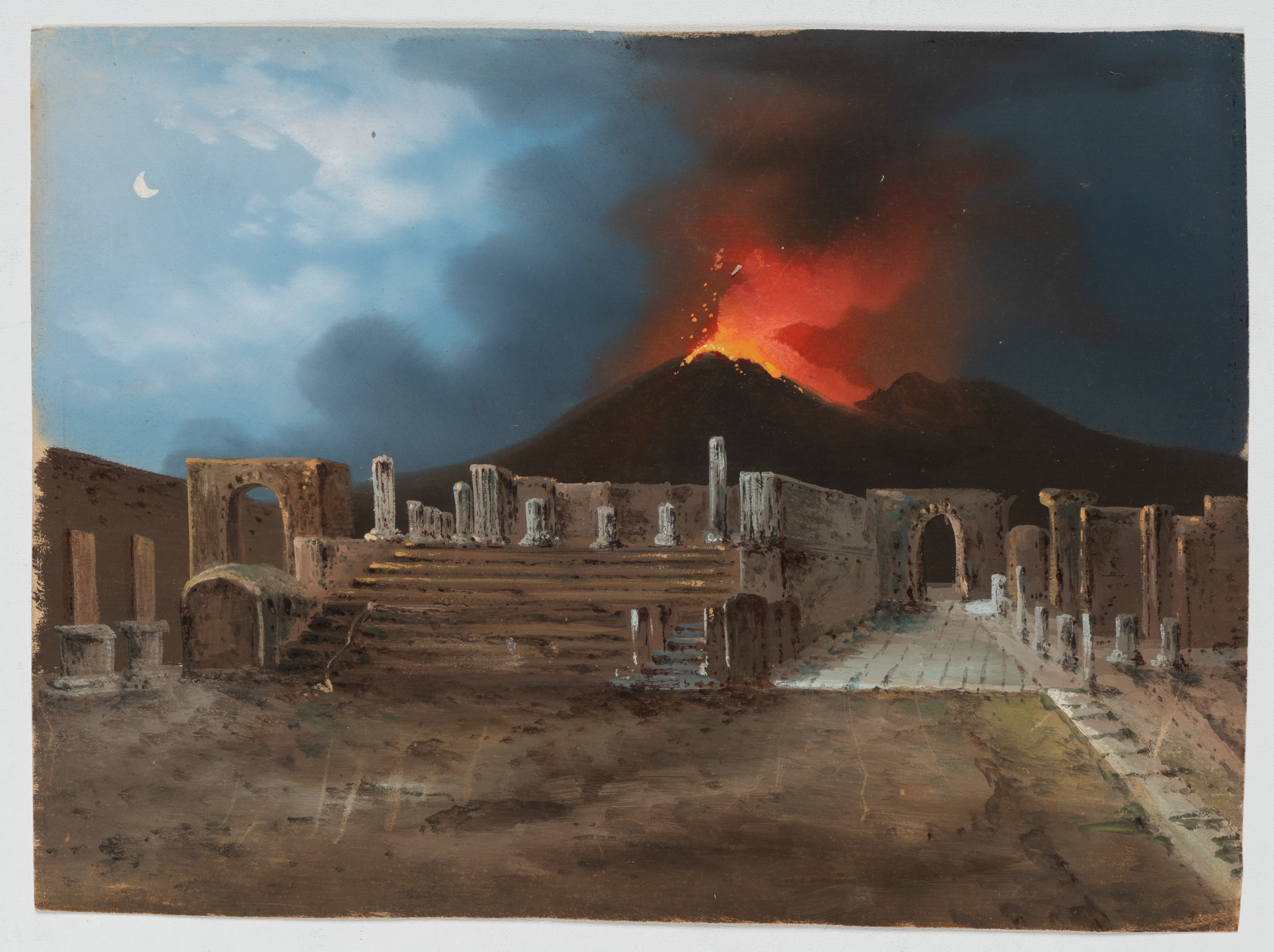 Ausbruch des Vesuv on Pompeji aus