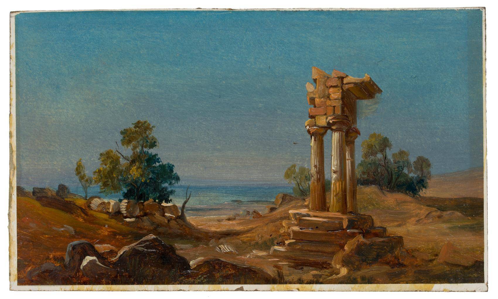 Antikes Tempelfragment am Meer
