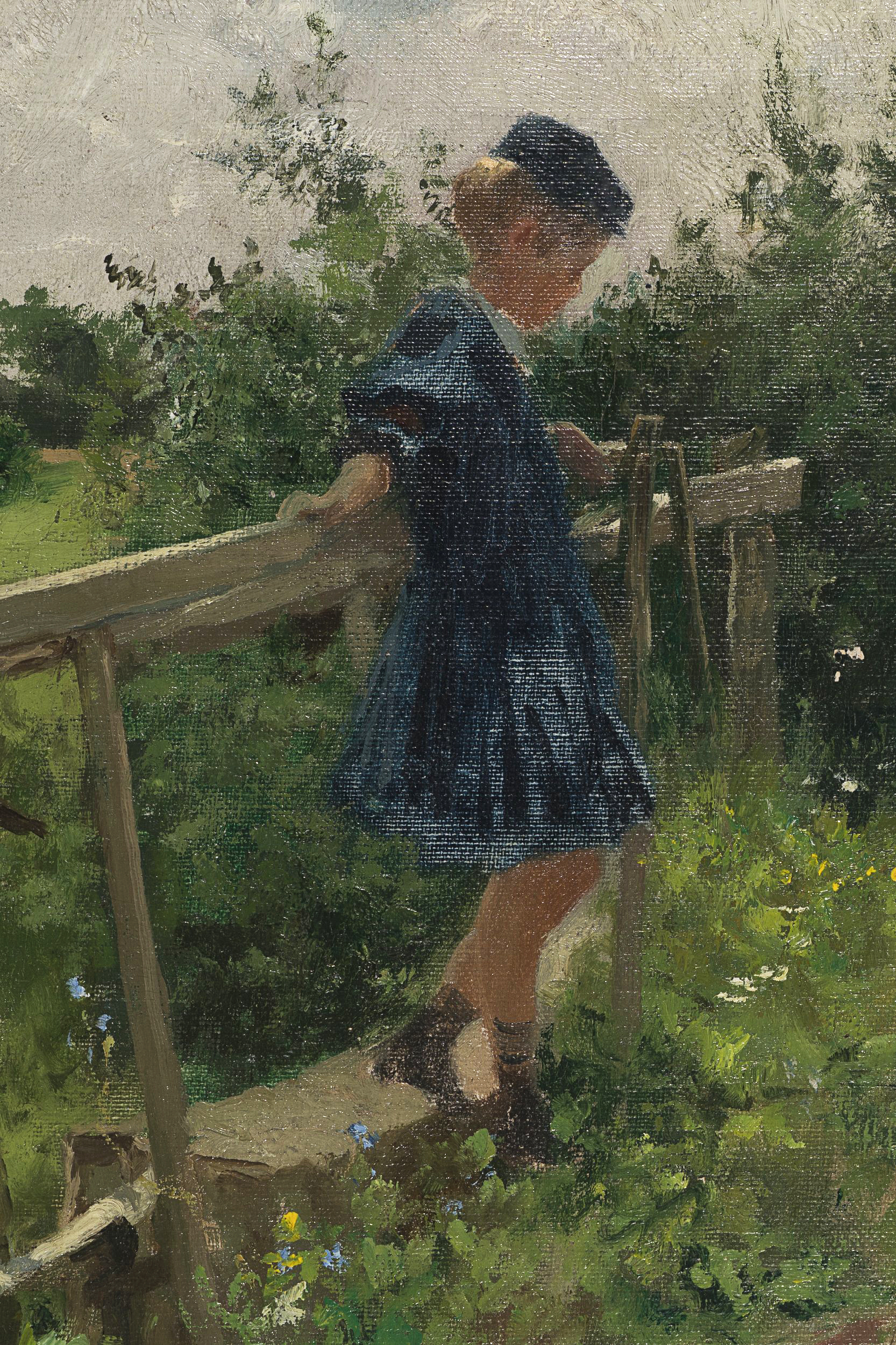 Zwei Frauen am Feldweg