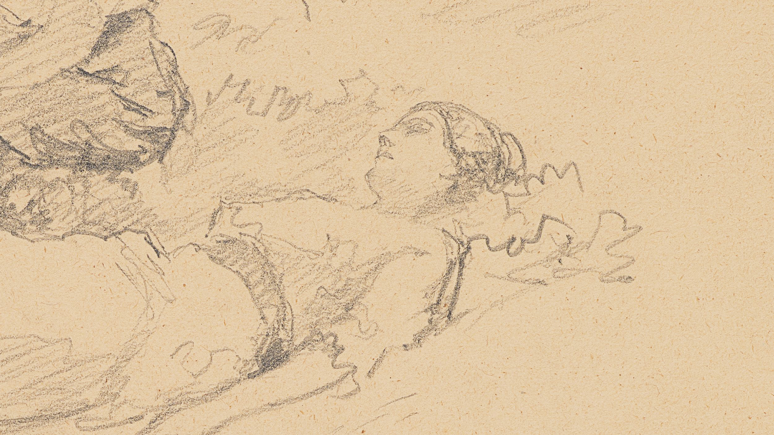 Figuren im Freien - Studie