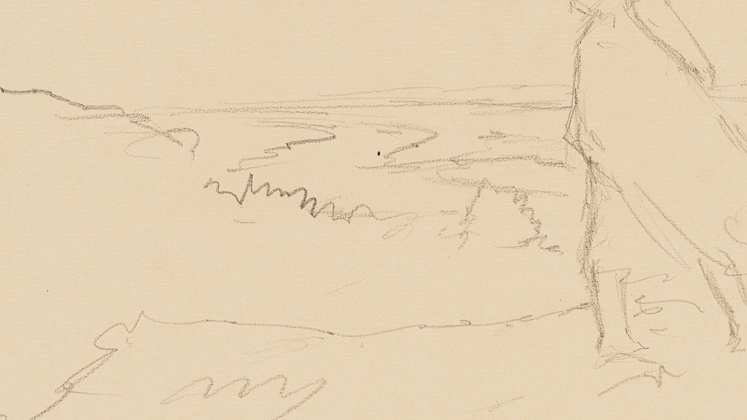 Frau am Strand - Figurenstudie
