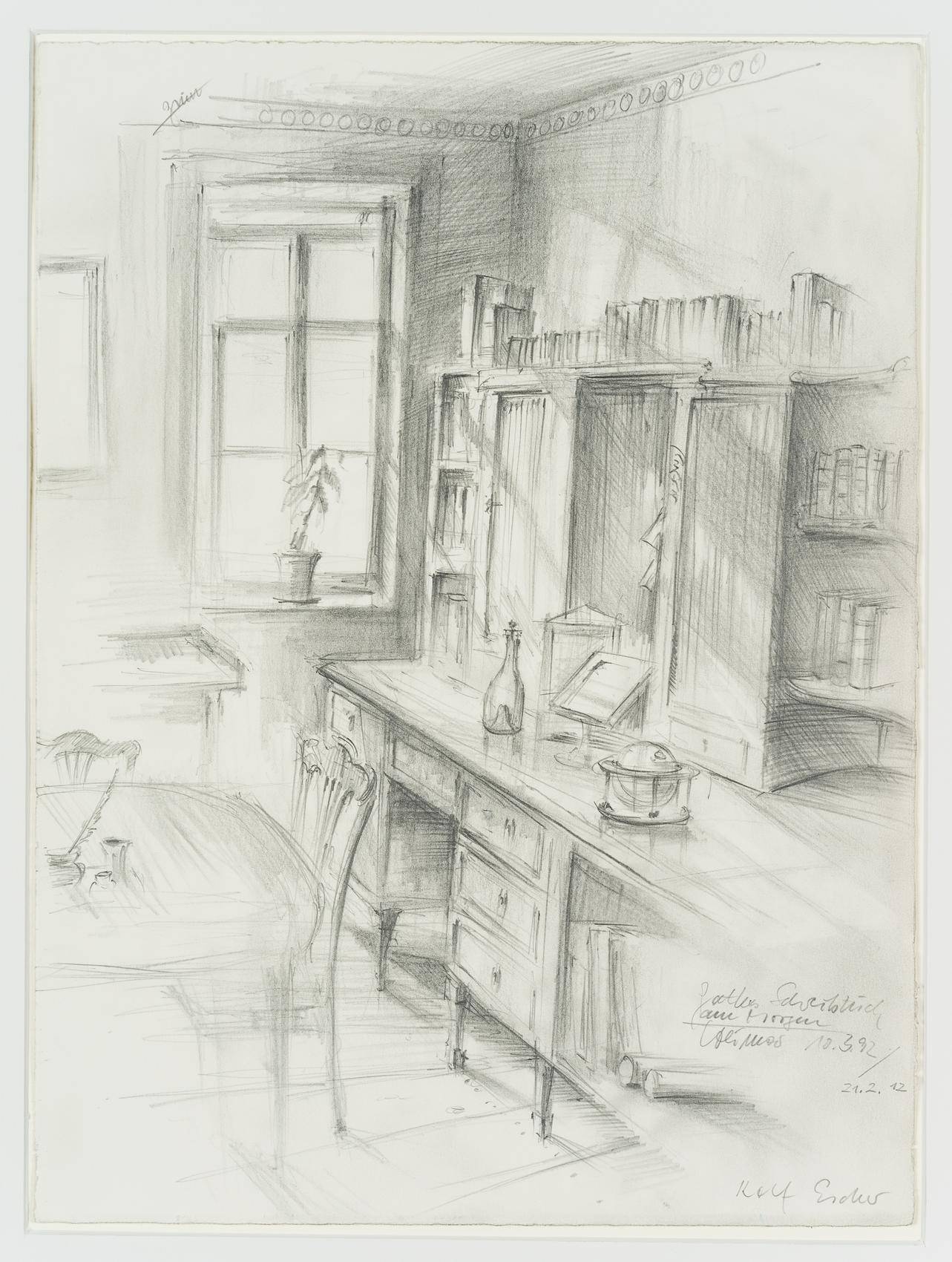 Goethes Wohnhaus in Weimar: Schreibtisch am Morgen