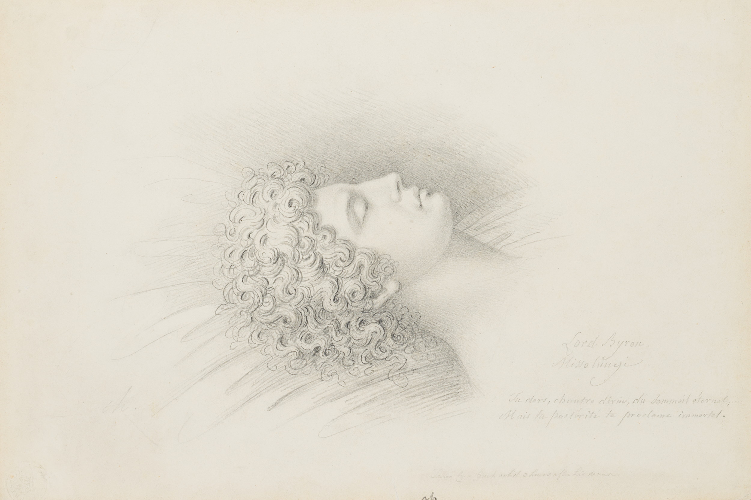 Lord Byron auf dem Sterbebett