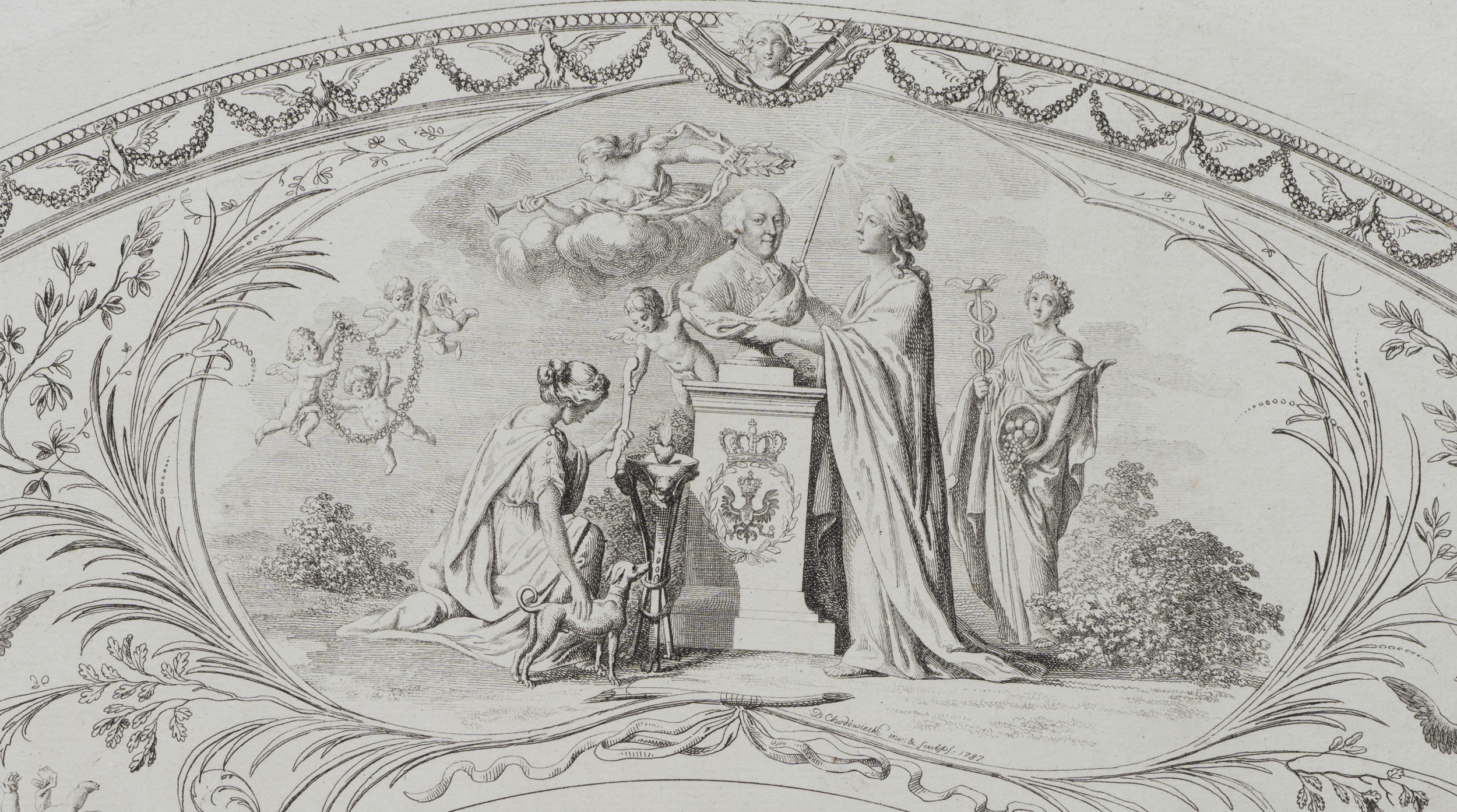 Allegorie auf die Huldigung des Königs Friedrich Wilhelm II