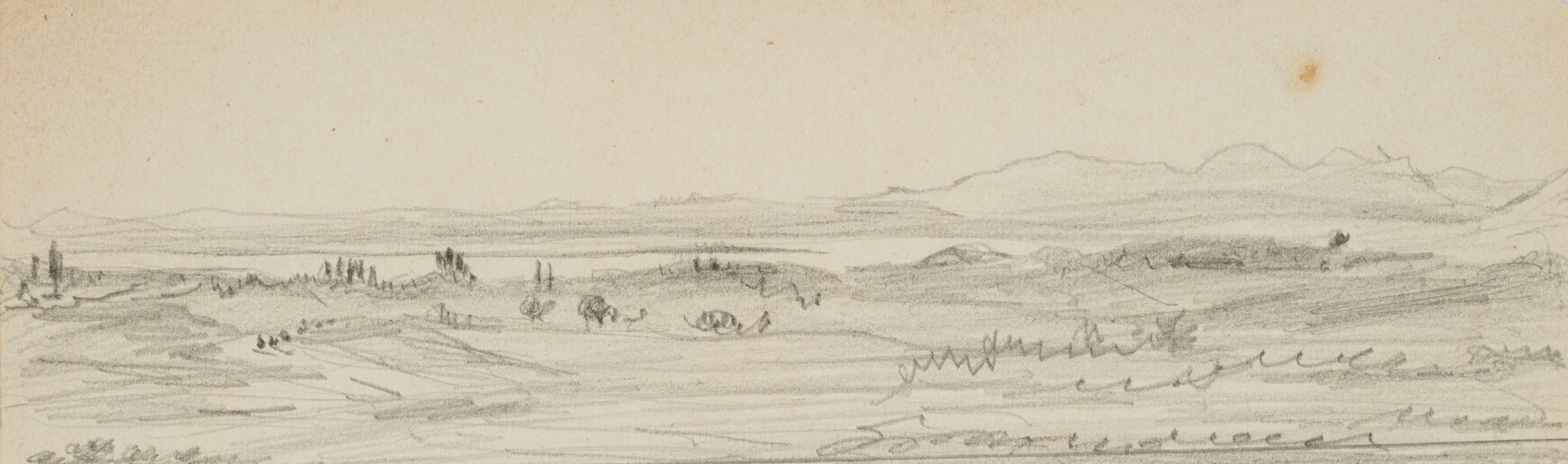 Landschaft mit Gebirgszügen