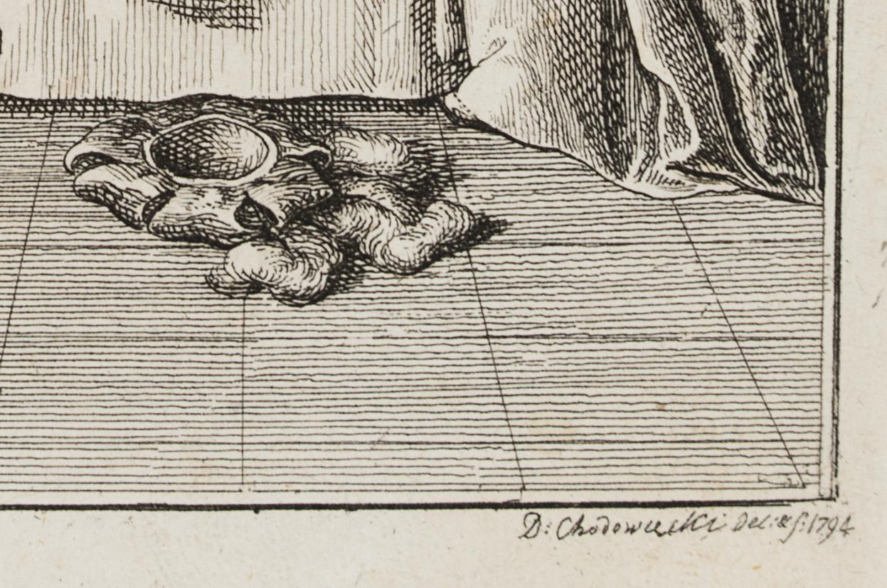 Dirnen drängen Adelbert auf Eleonorens Bett