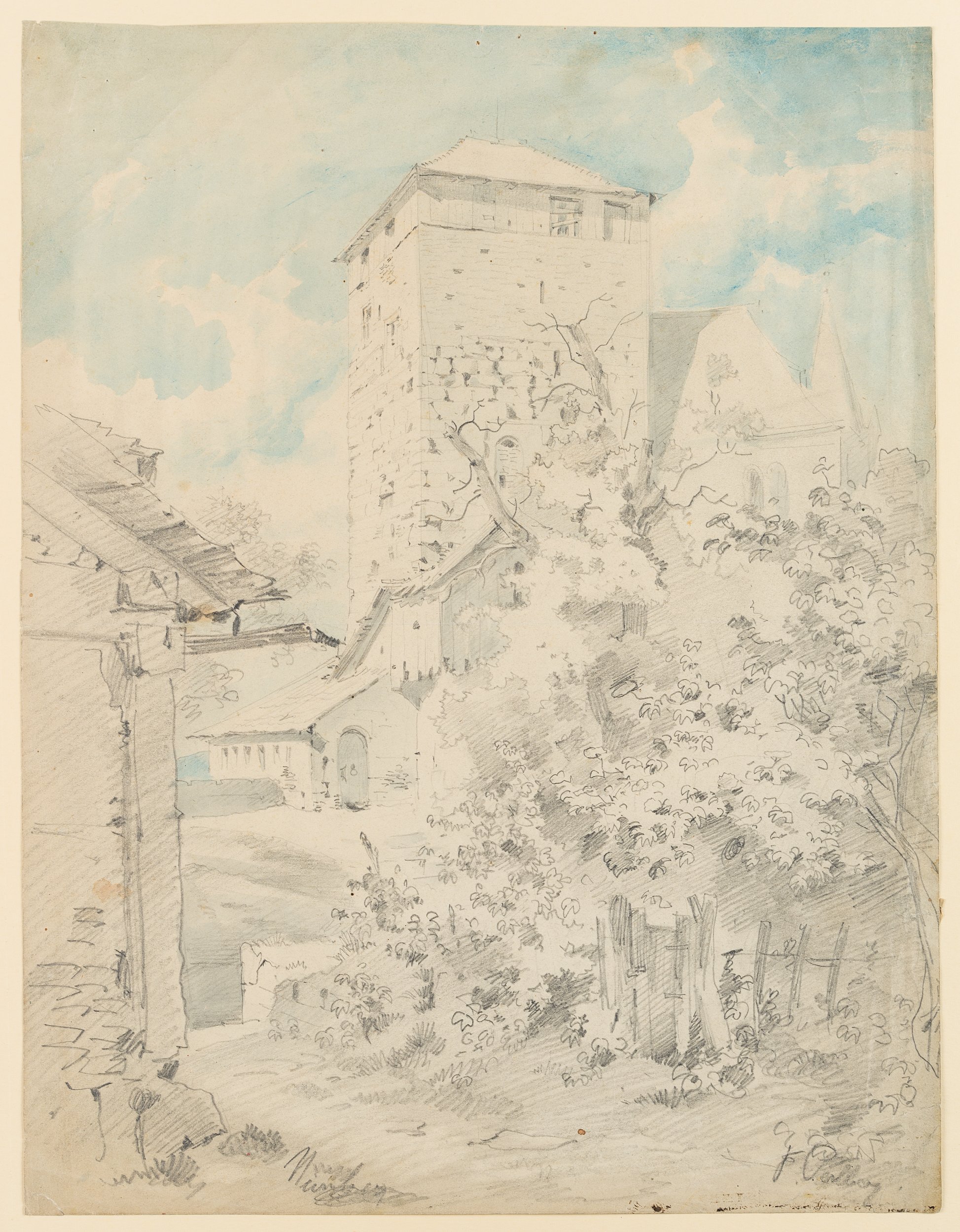 Margarethenturm im Hof der Nürnberger Kaiserburg