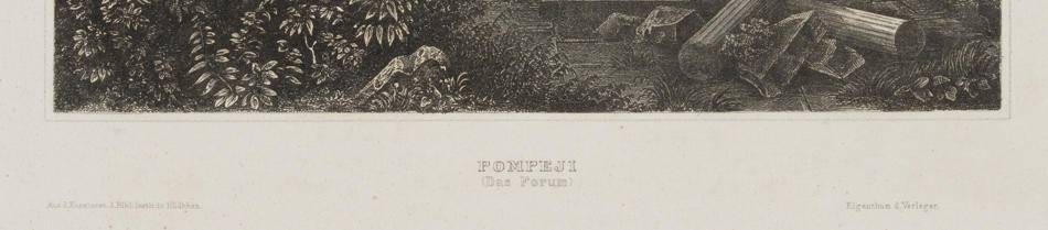 Das Forum von Pompeji am Vesuv