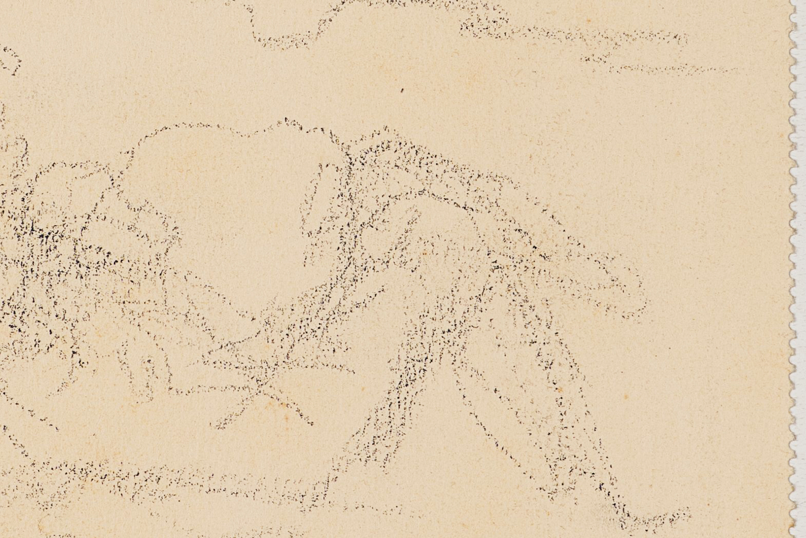 Figurenstudie, Kompositionsskizze