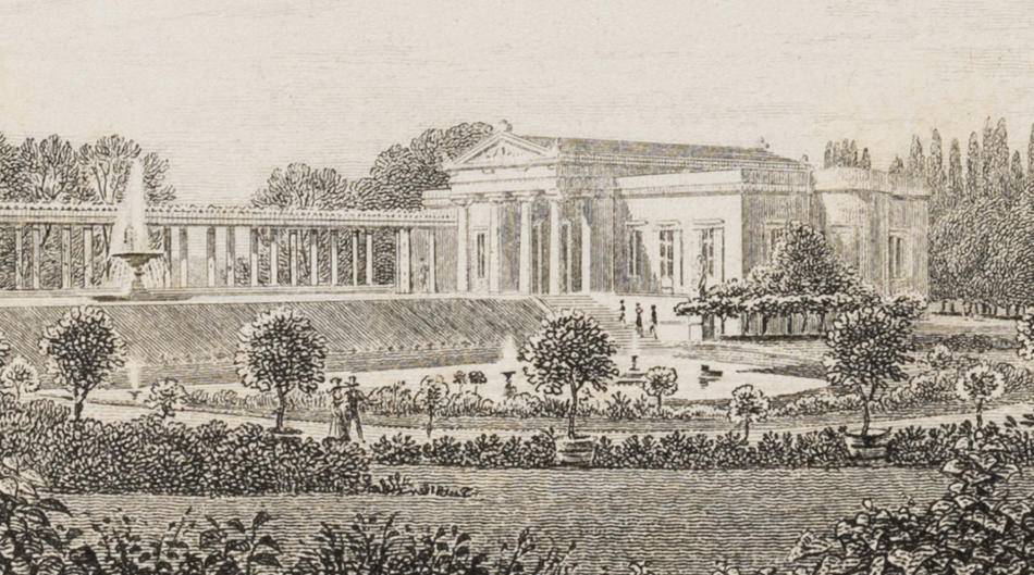 Ansicht des Charlottenhofes bei Potsdam
