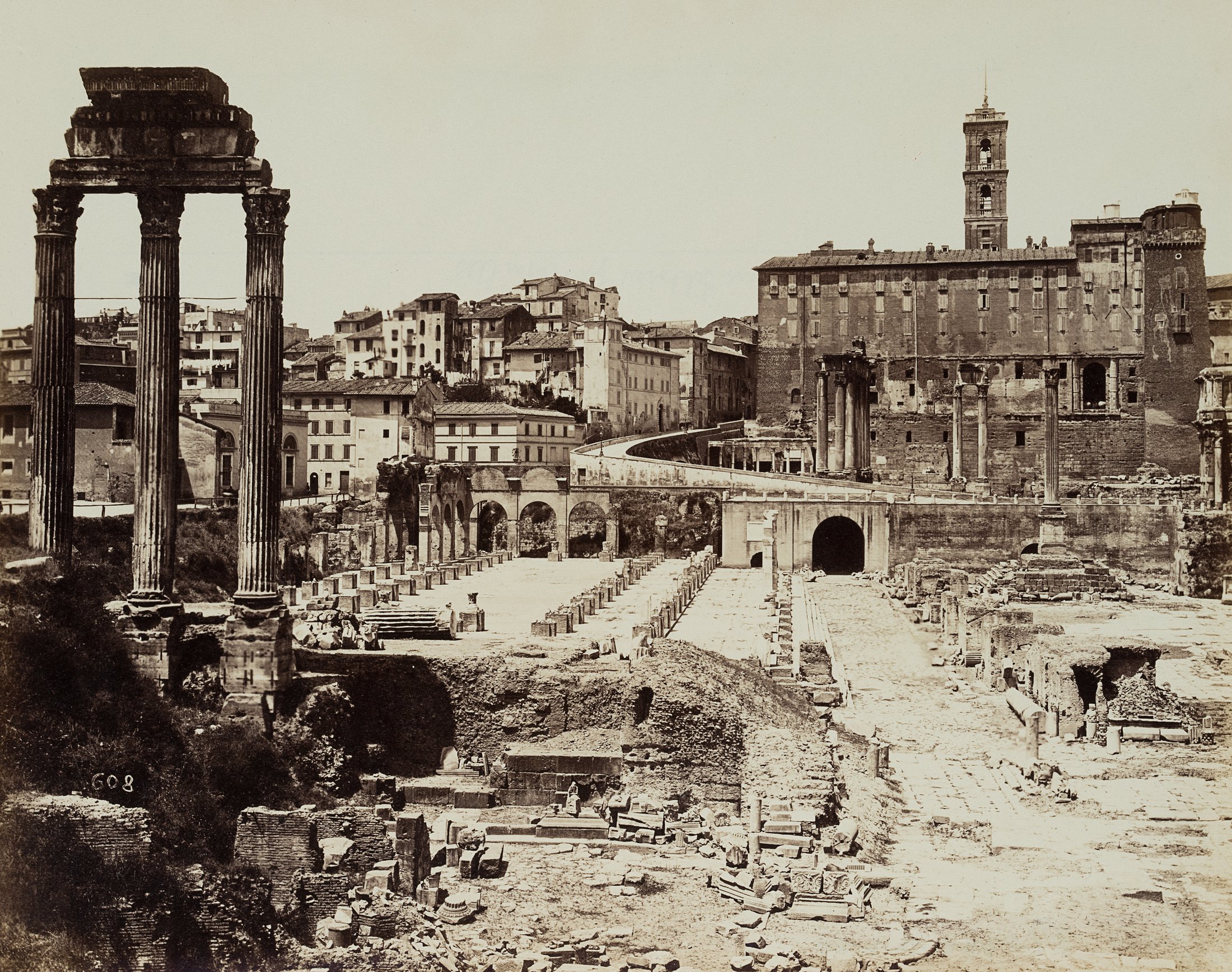 Forum Romanum vom Dioskurentempel zum Senatorenpalast