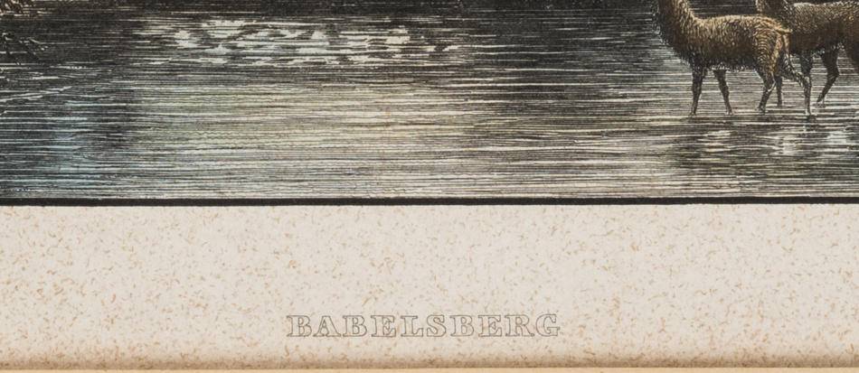 Romantische Ansicht des Schlosses Babelsberg