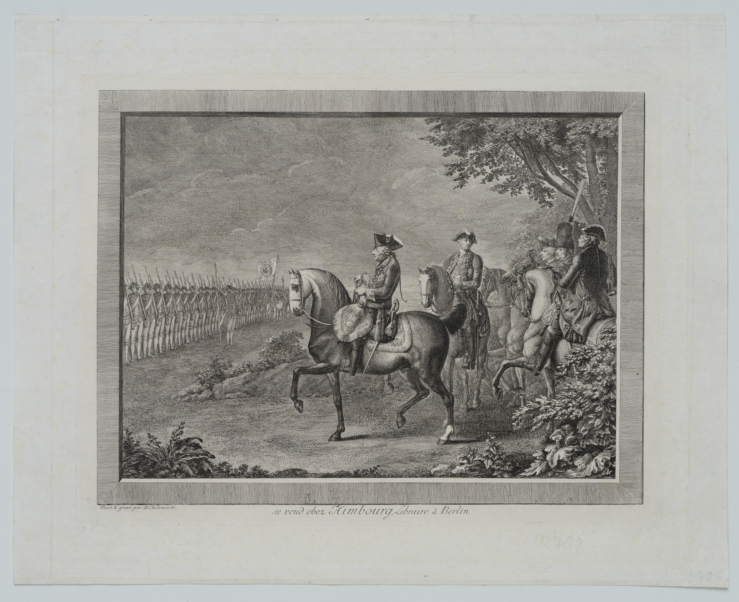 König Friedrich's II. Wachtparade in Potsdam