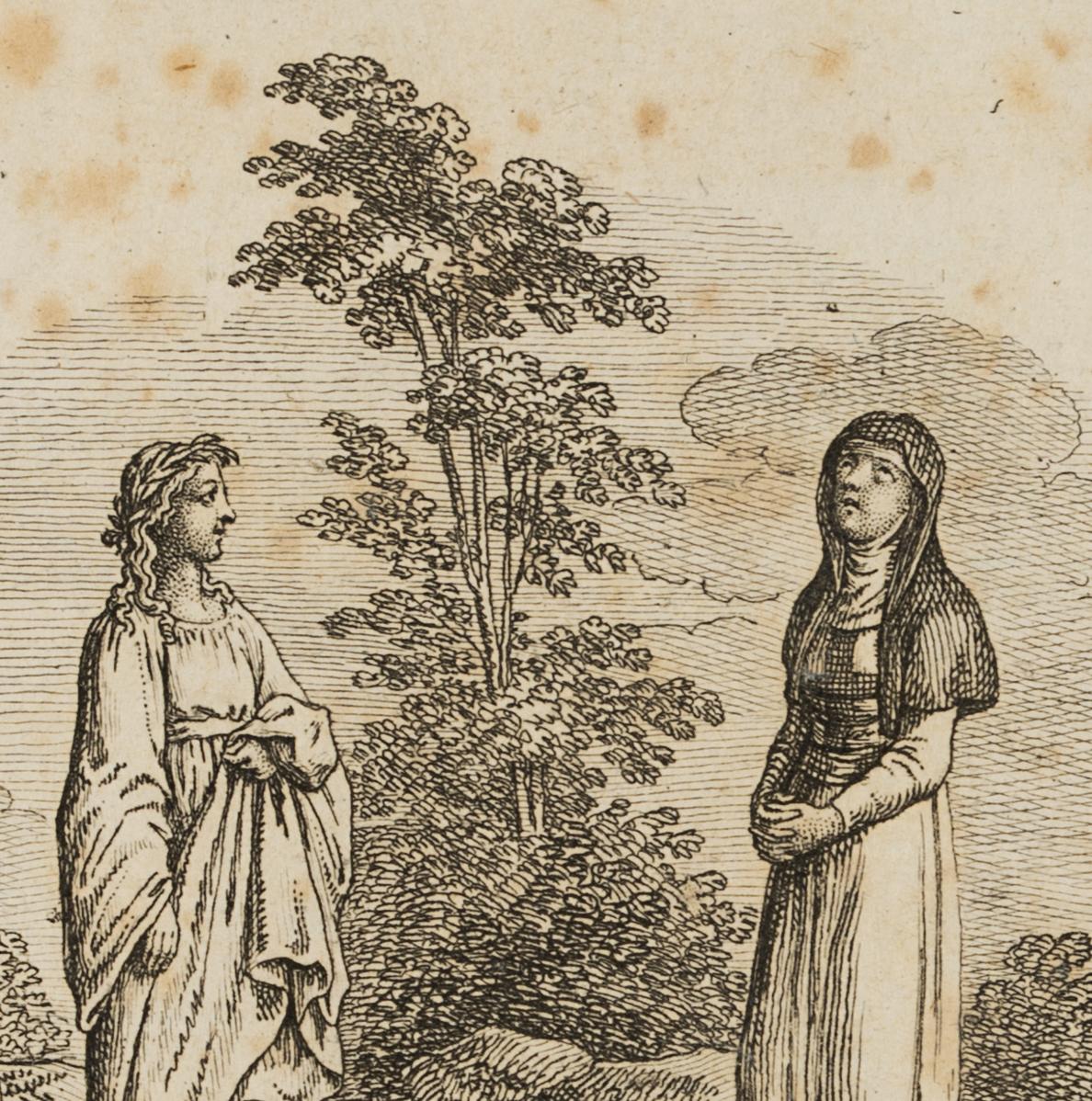 Jüngling und Nonne in Landschaft