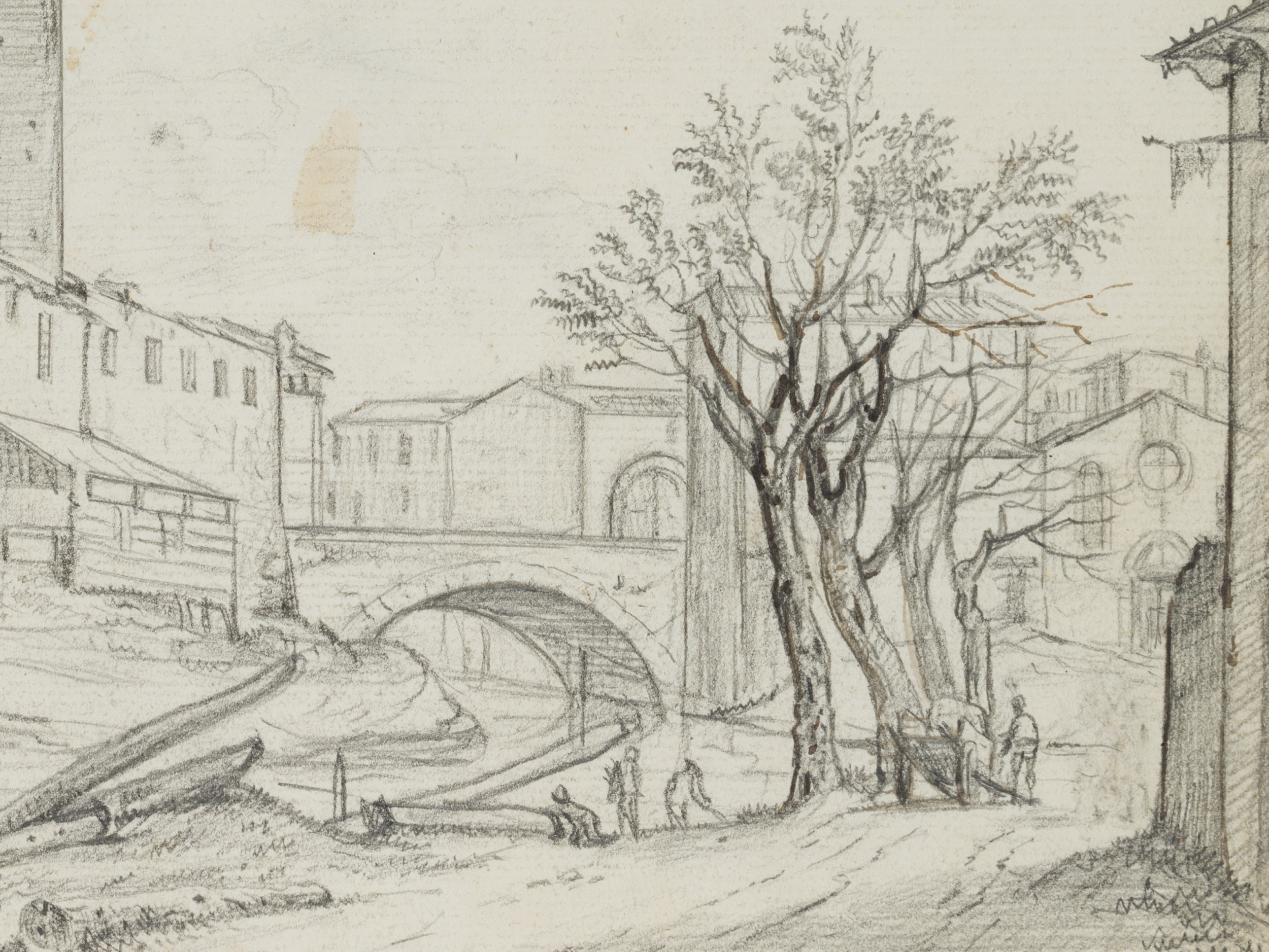 Stadt mit Fluss