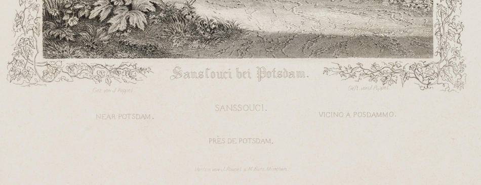 Ansicht von Sanssouci bei Potsdam