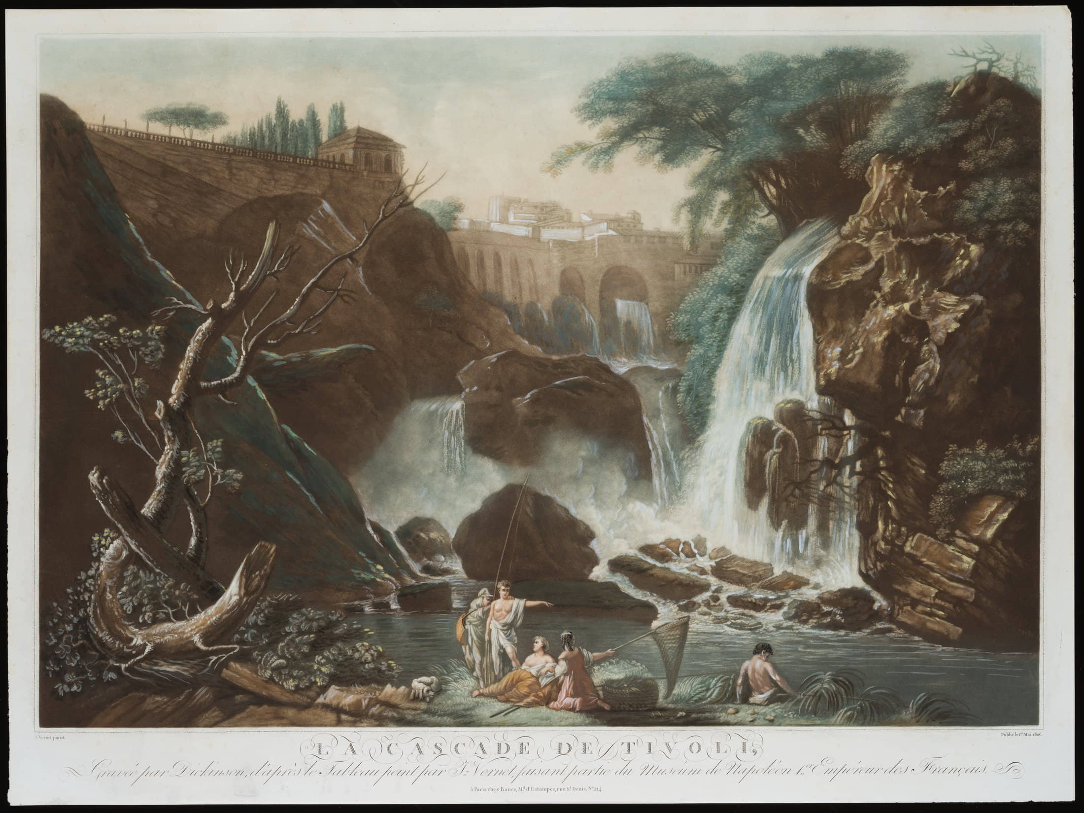 nach Claude Joseph Vernet: Die Wasserfälle von Tivoli