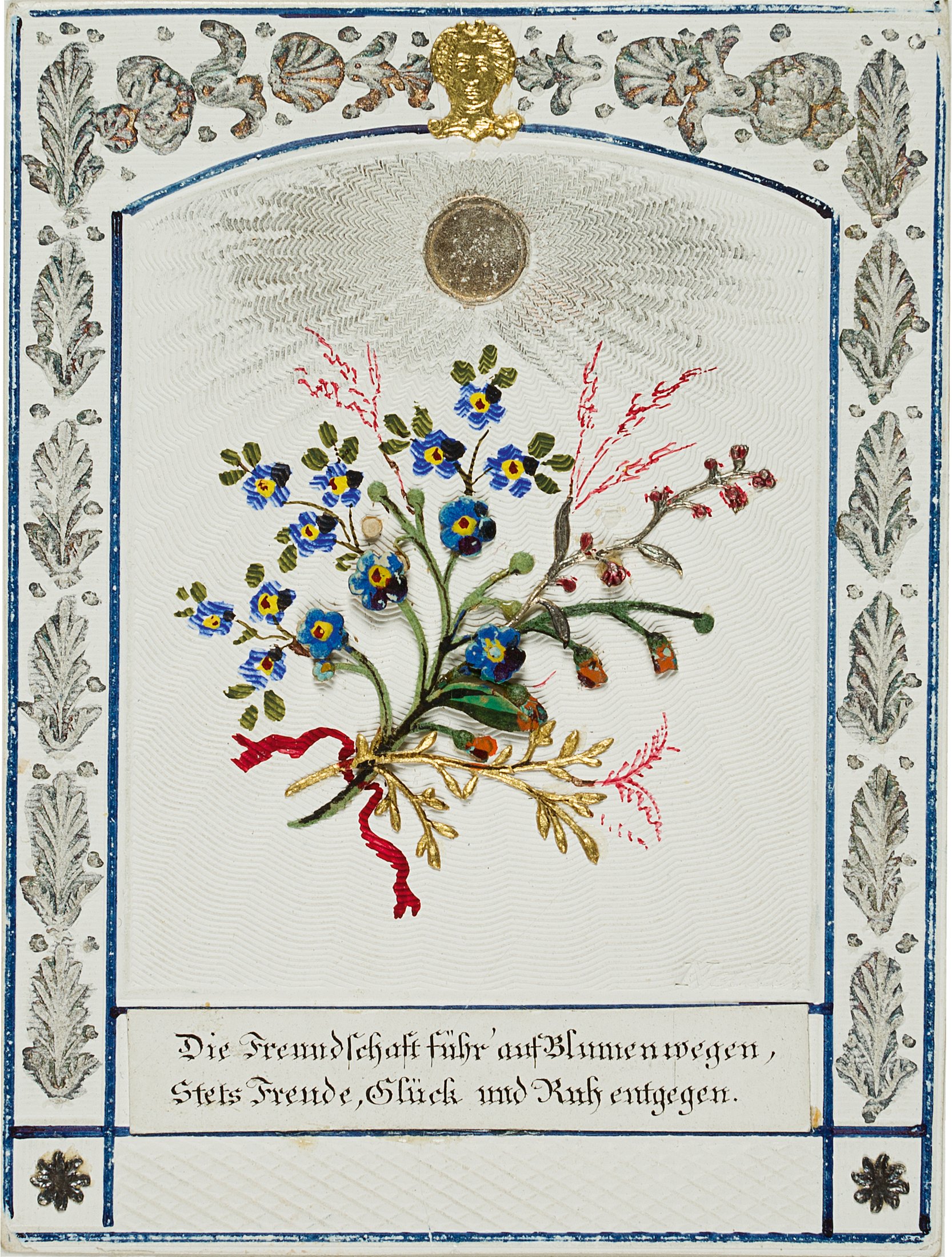 Die Freundschaft führ auf Blumenwegen