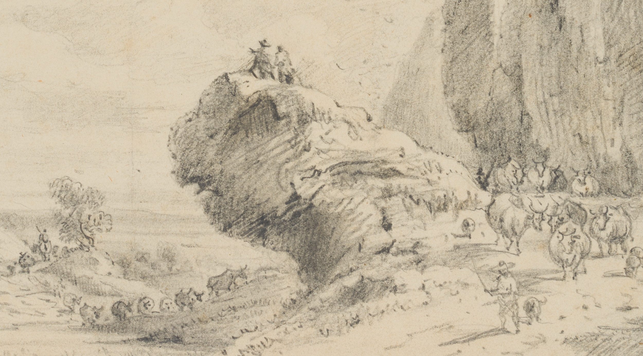 Felsenlandschaft mit Ruine