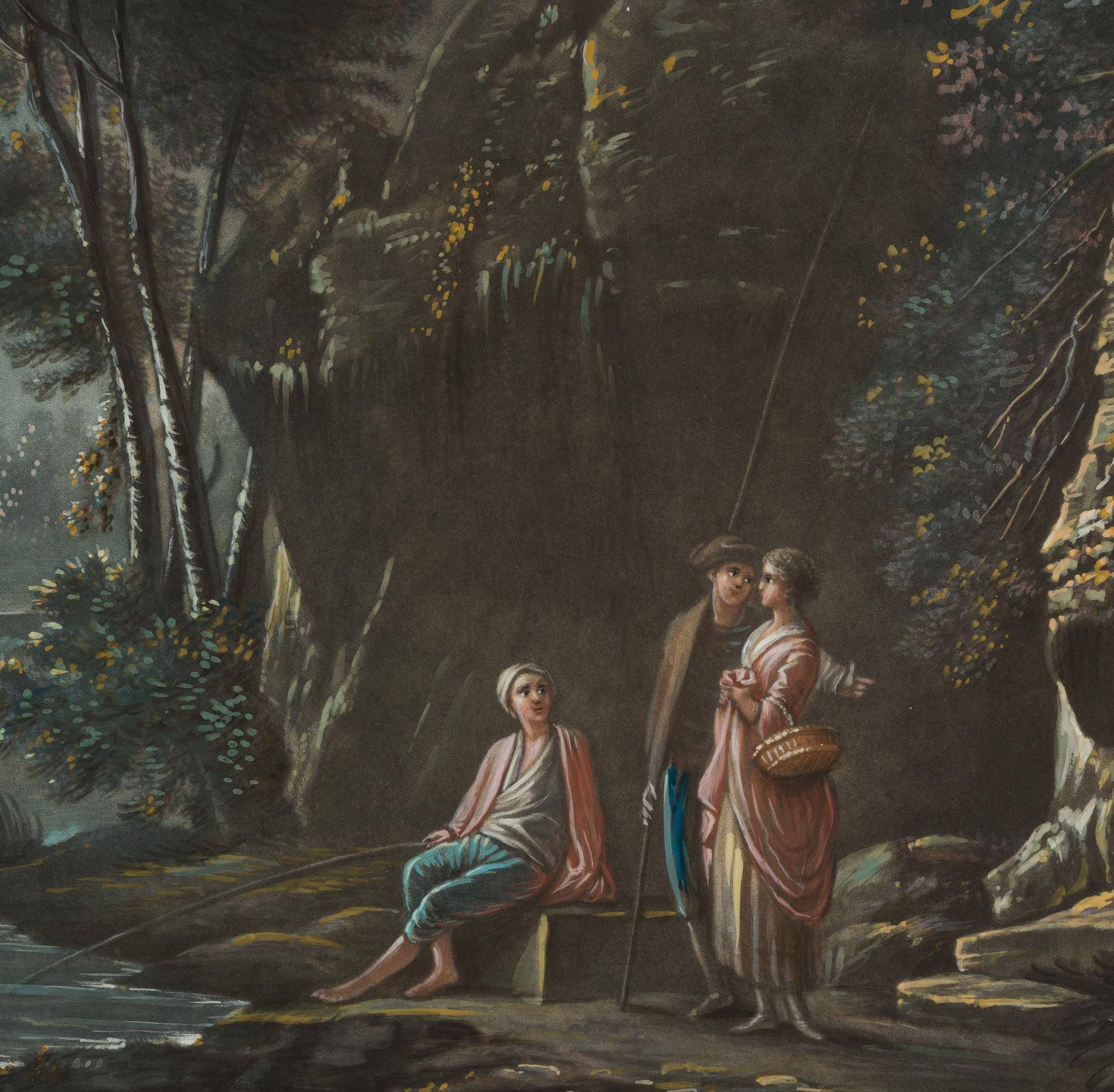 nach Claude Joseph Vernet: Fischer bei Mondschein
