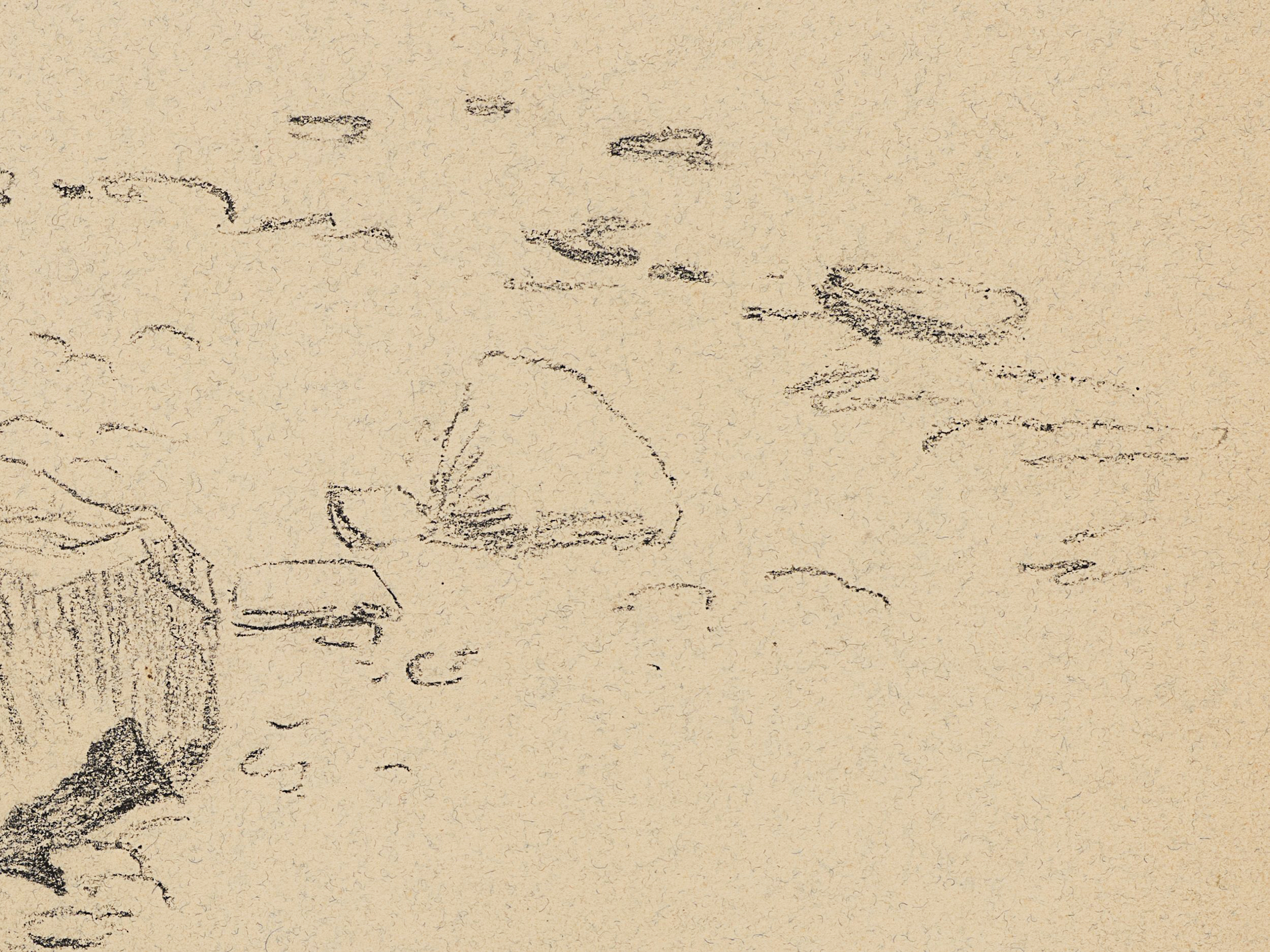 Studie einiger Felsen am Ufer