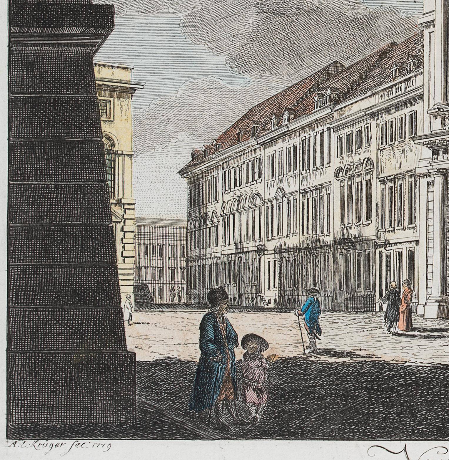 Westseite des Palast Barberini in Potsdam