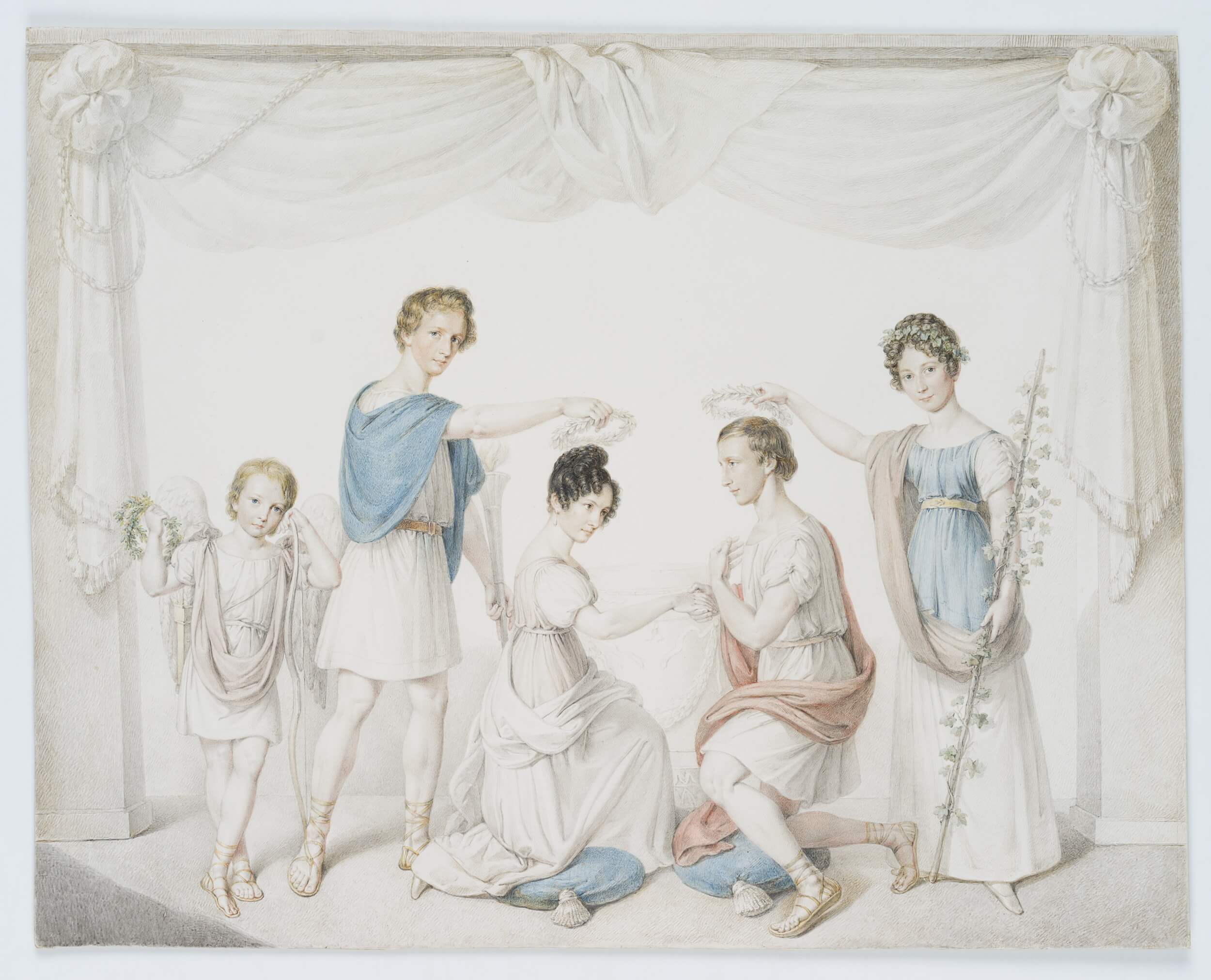 Verlobungsbild der Familie Sickel