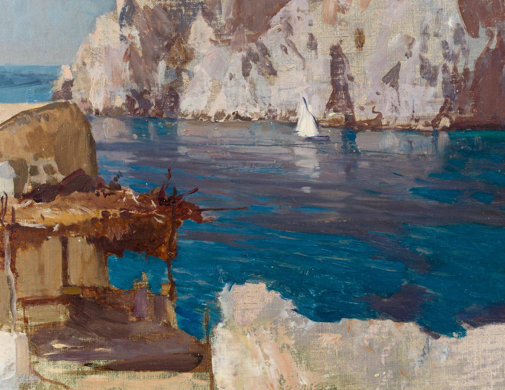 Fischerhütte am Ufer bei Capri