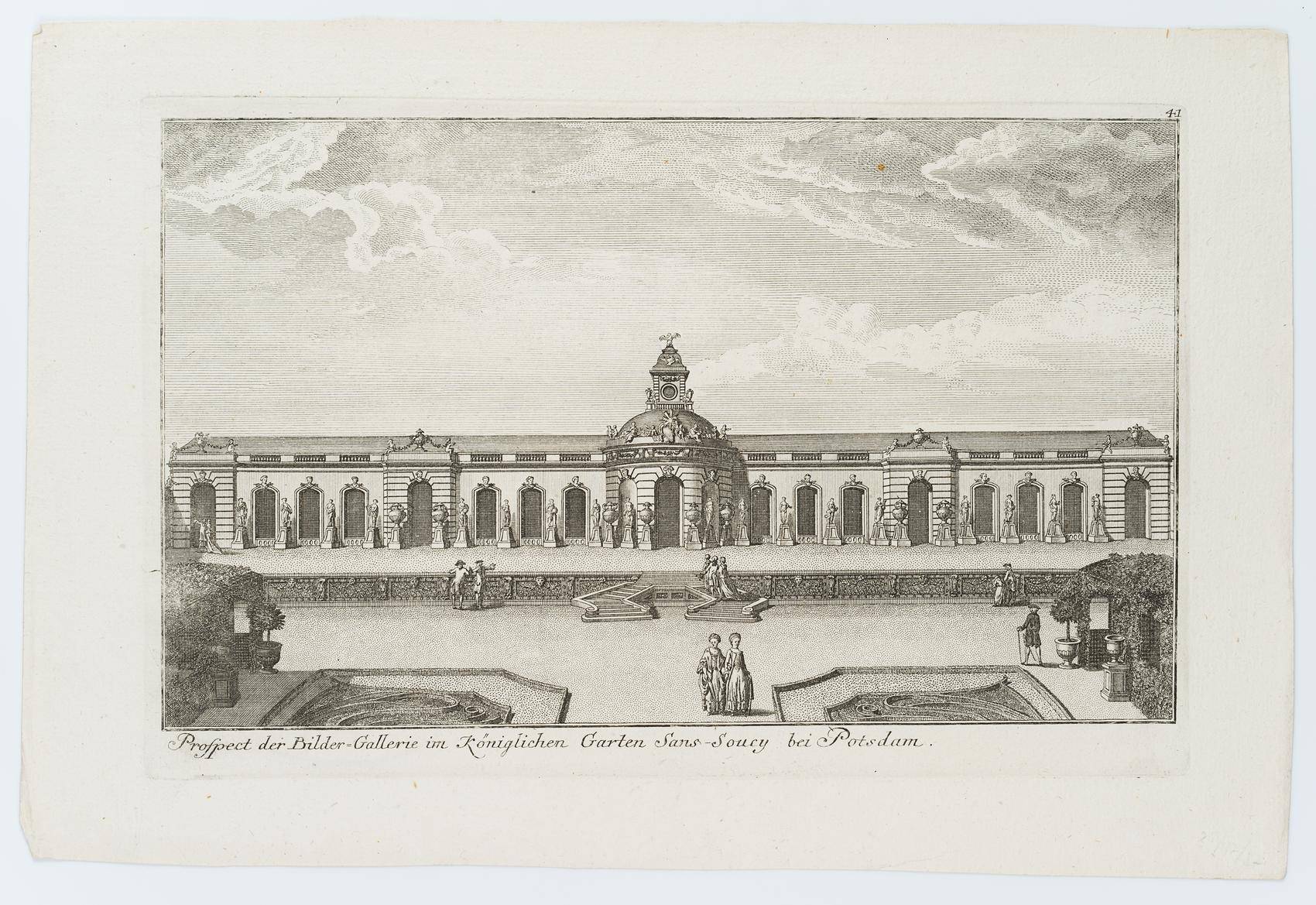 Ansicht der Bildergalerie im Park von Sanssouci bei Potsdam