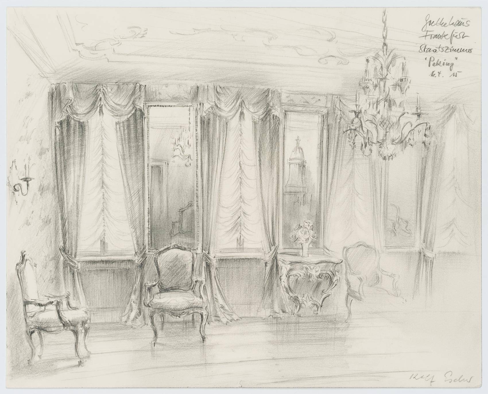 Das Staatszimmer "Peking" im Frankfurter Goethe-Haus