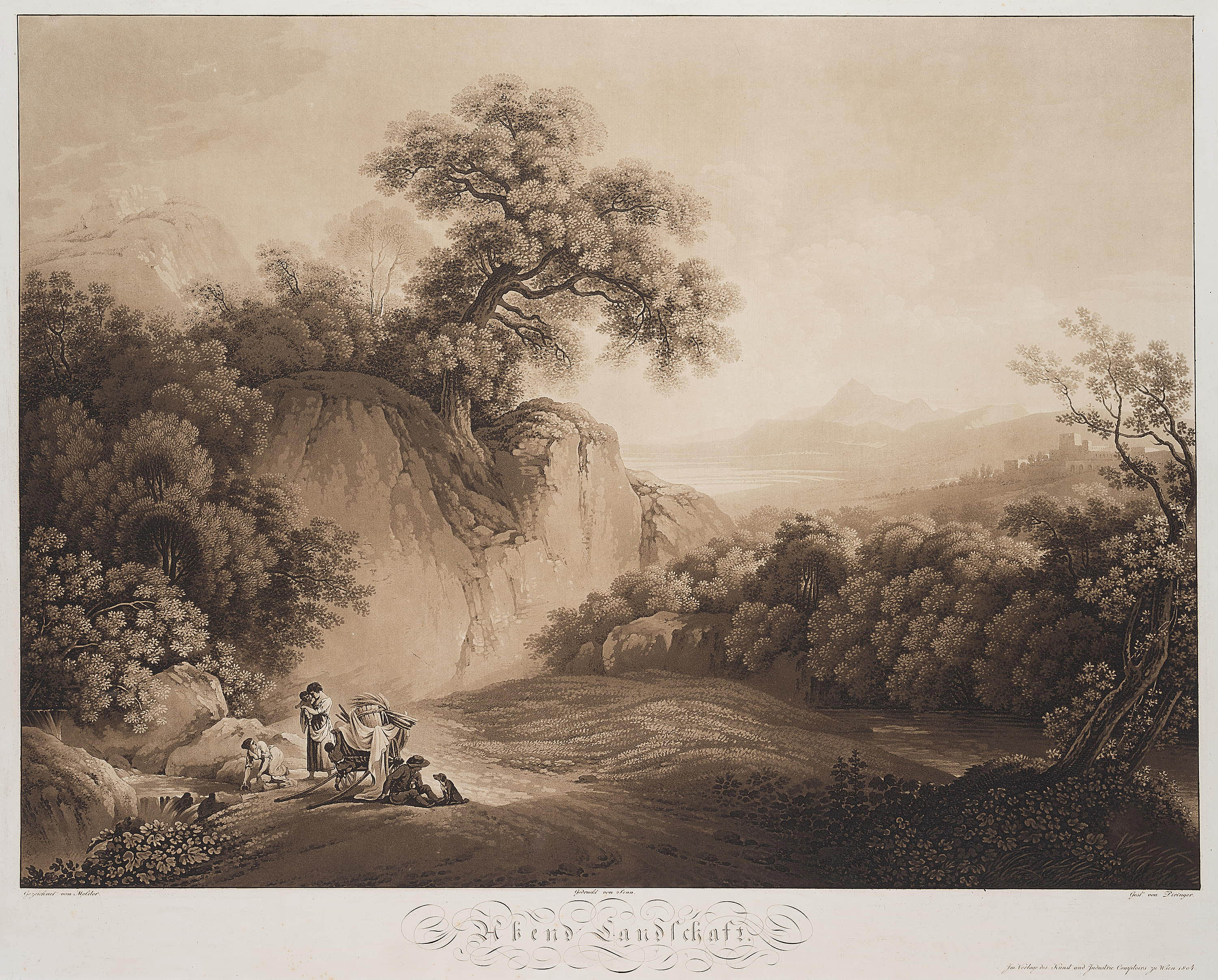 nach Martin von Molitor: Abendlandschaft