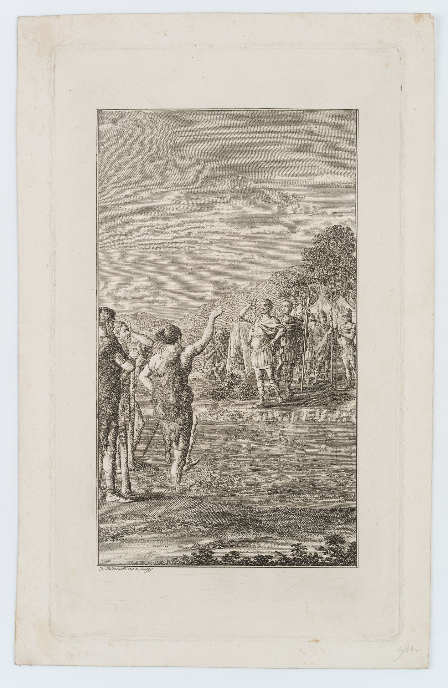 Arminius und Varus nach der Schlacht im Teutoburger Wald