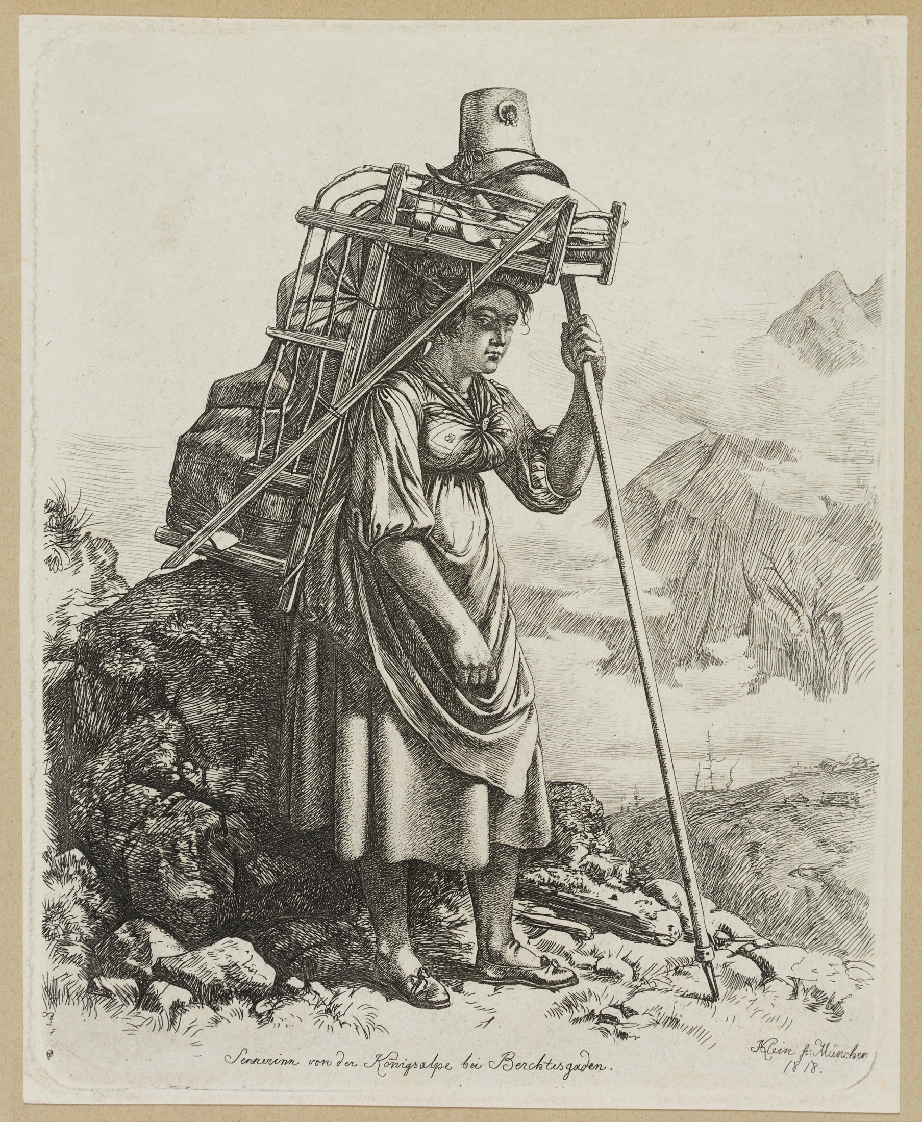 Sennerin von der Königsalpe bei Berchtesgaden