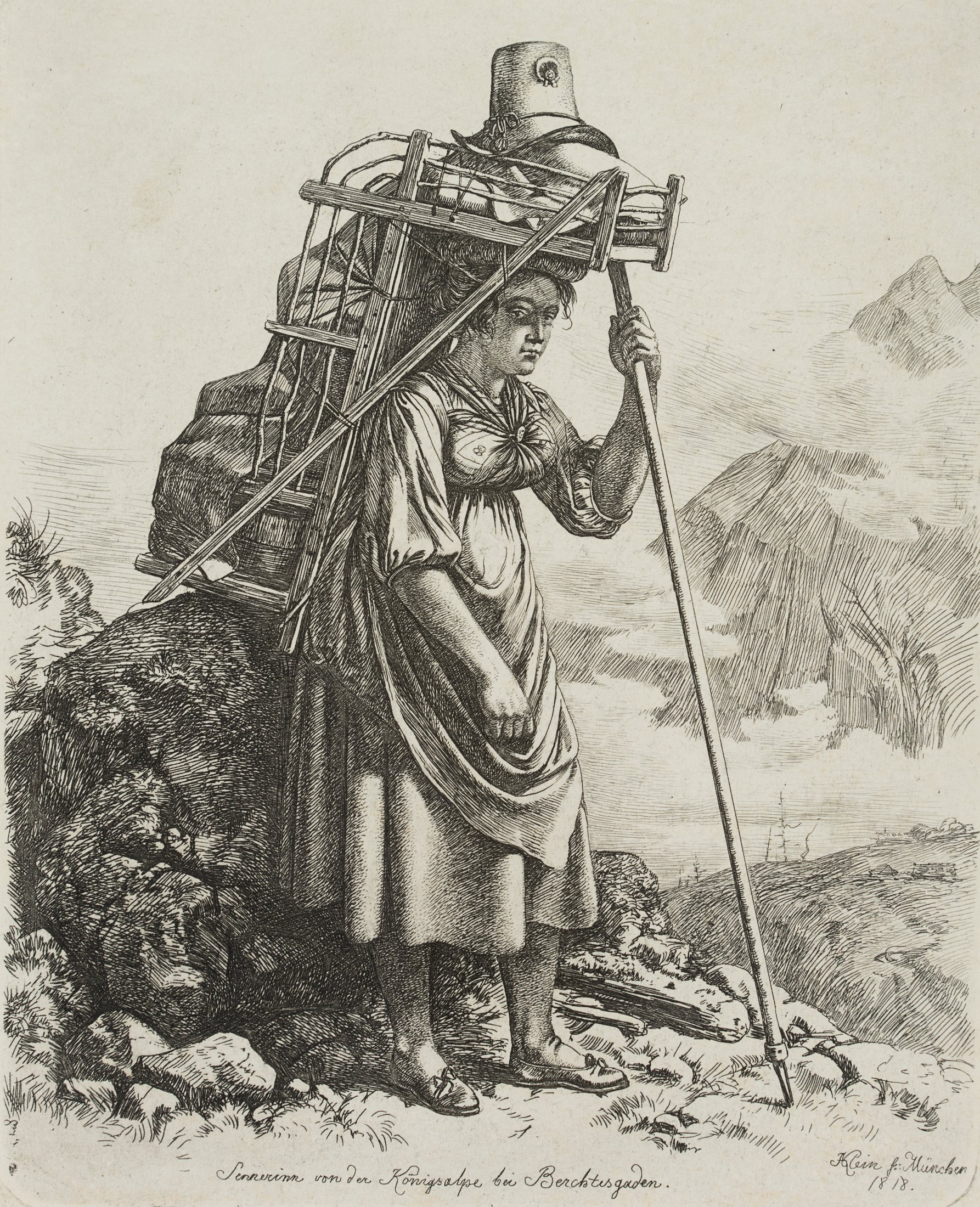 Sennerin von der Königsalpe bei Berchtesgaden
