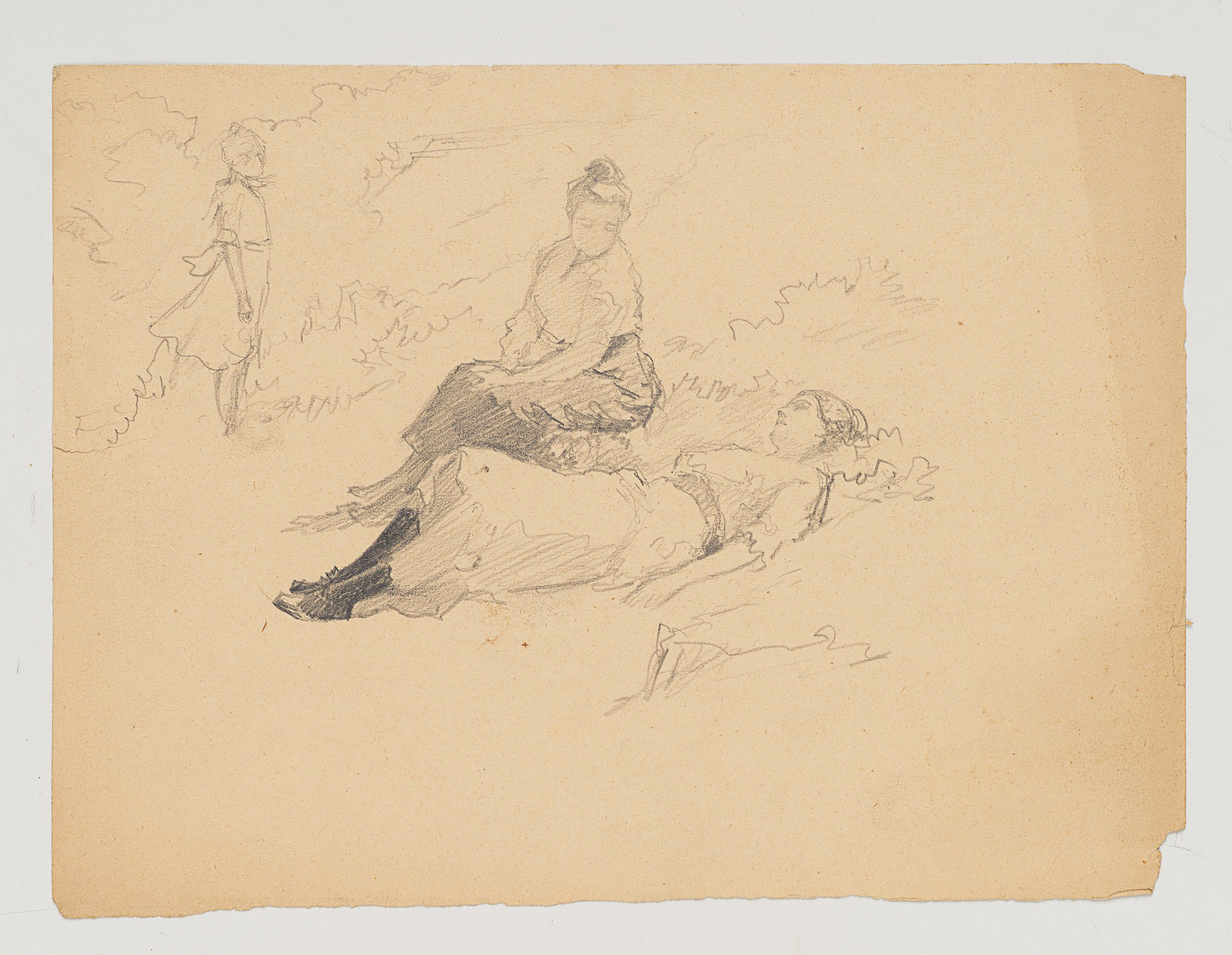 Figuren im Freien - Studie