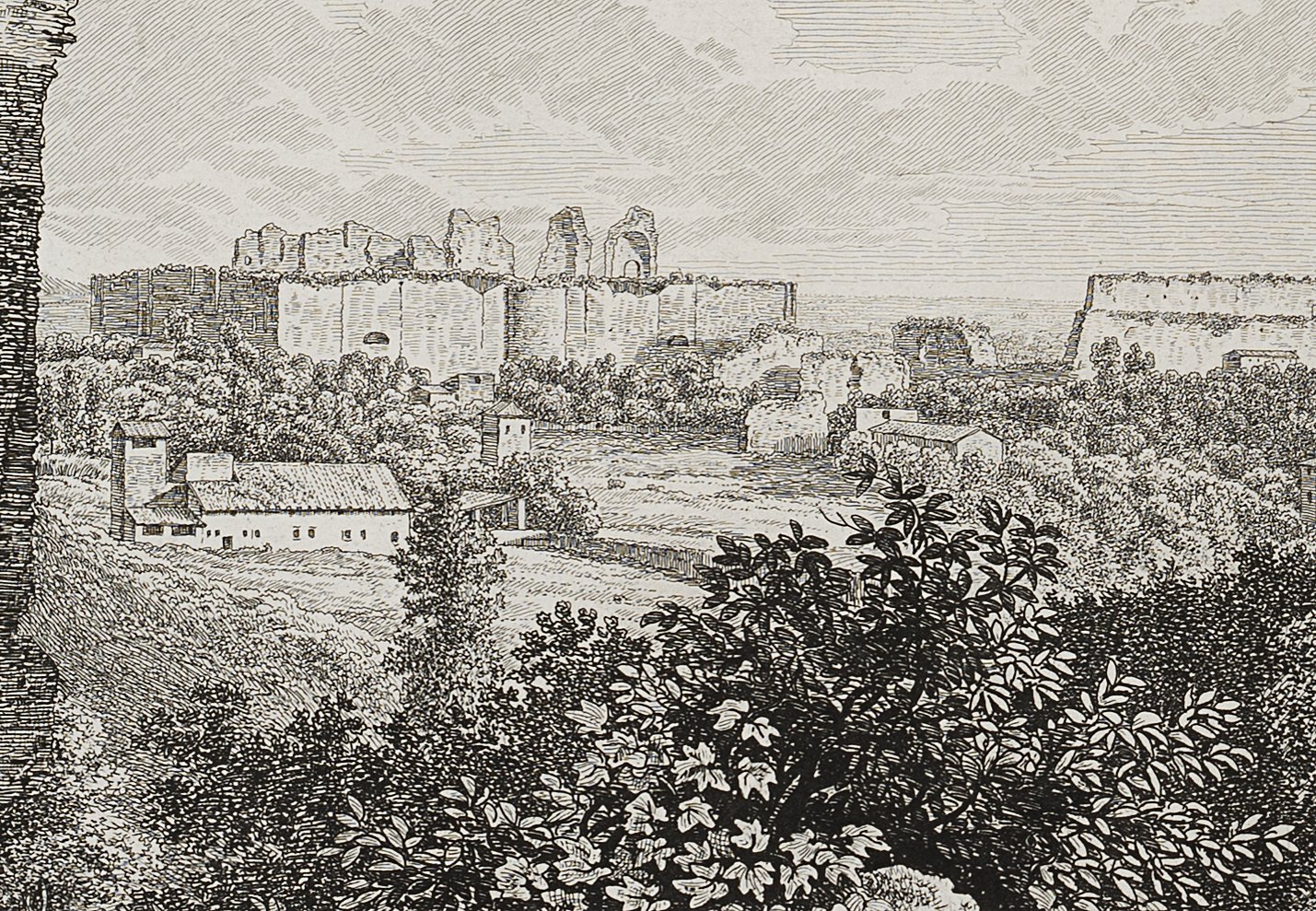 Ansicht der Caracalla-Thermen in Rom