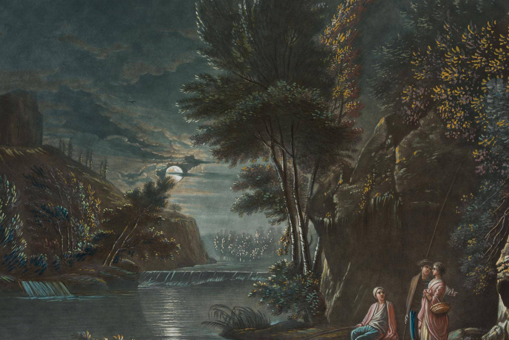 nach Claude Joseph Vernet: Fischer bei Mondschein