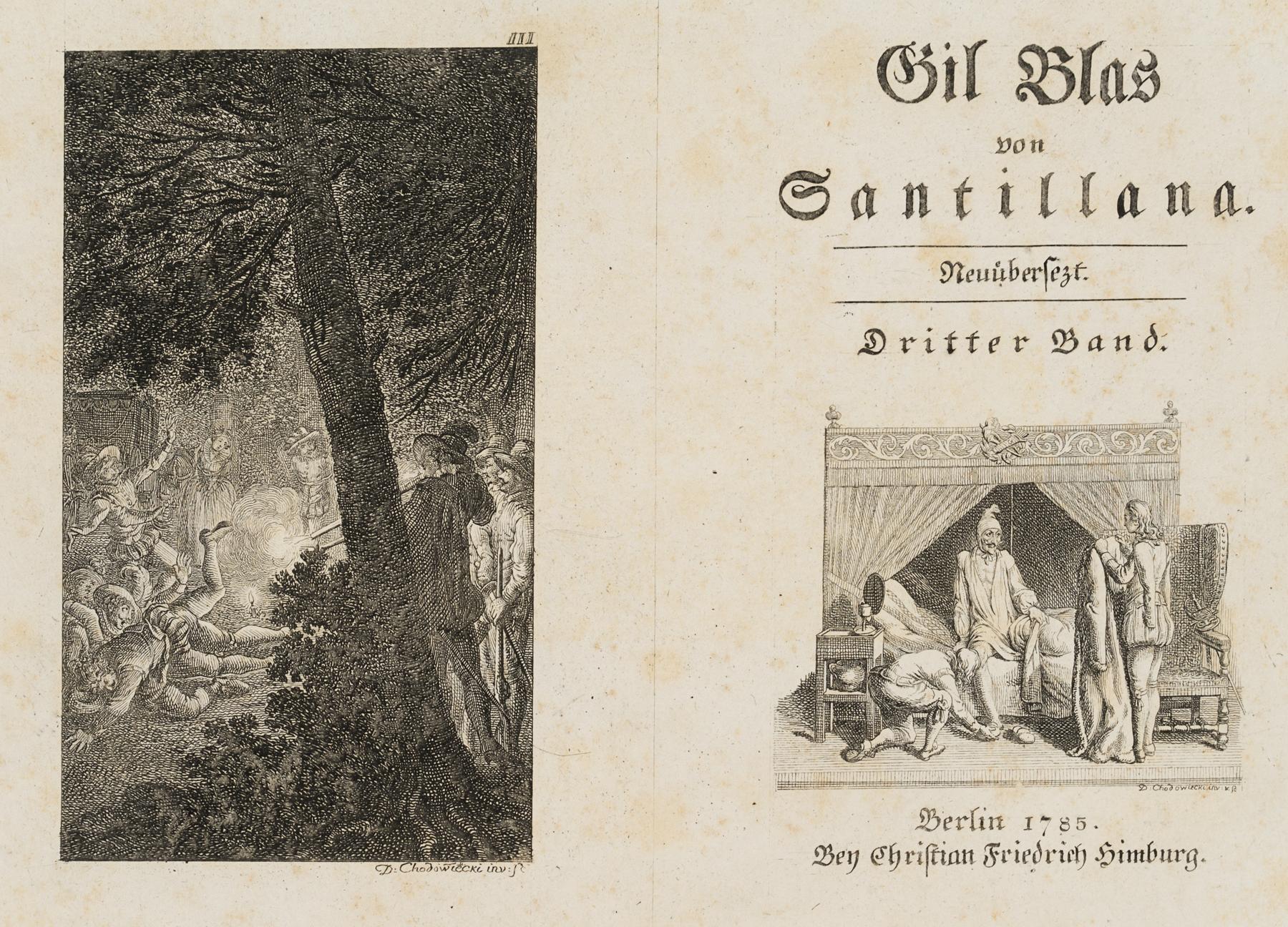 Gil Blas als Morgendiener & Überfall auf die Räuber