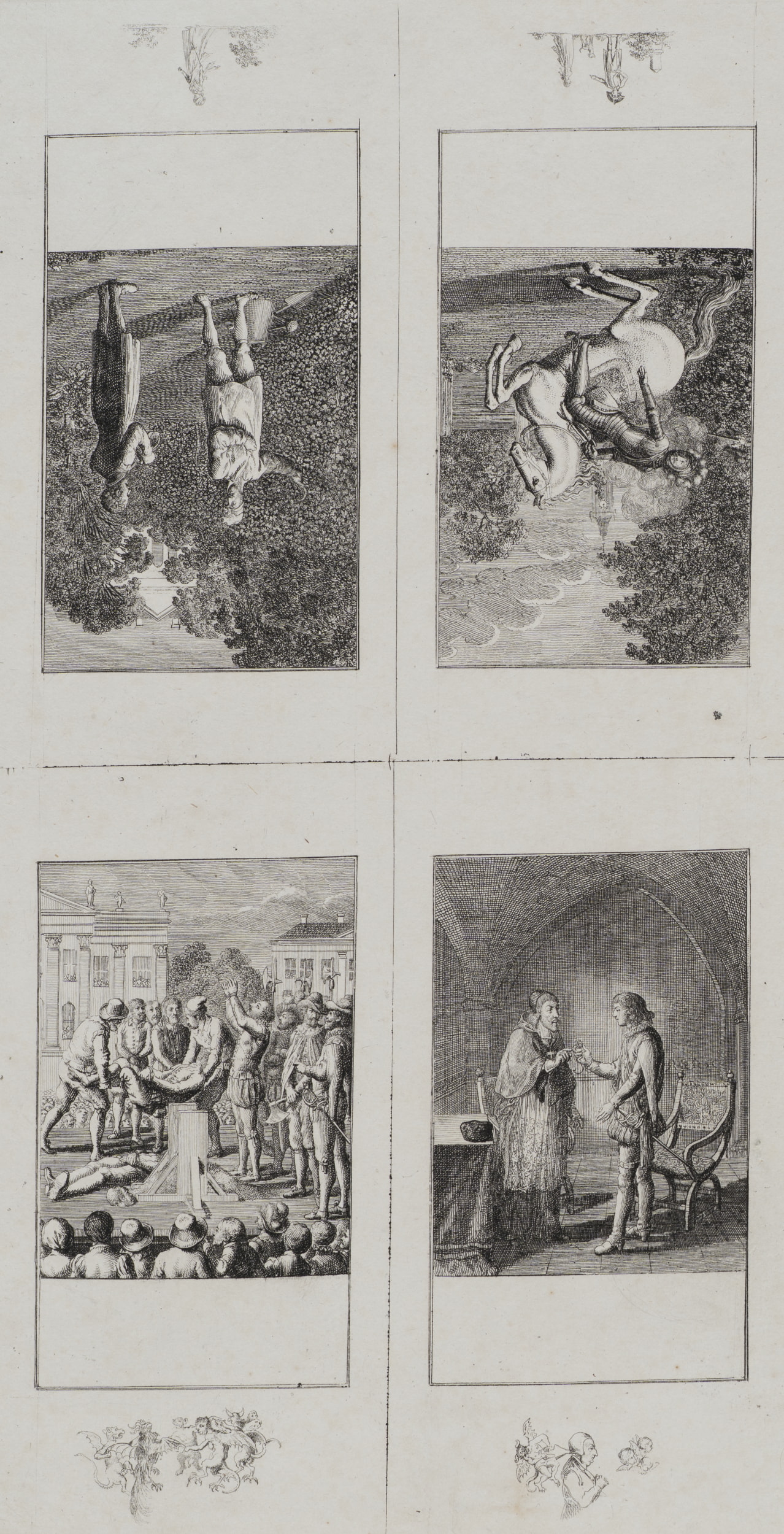 1-8. Blatt zur Geschichte der Bartholomäusnacht