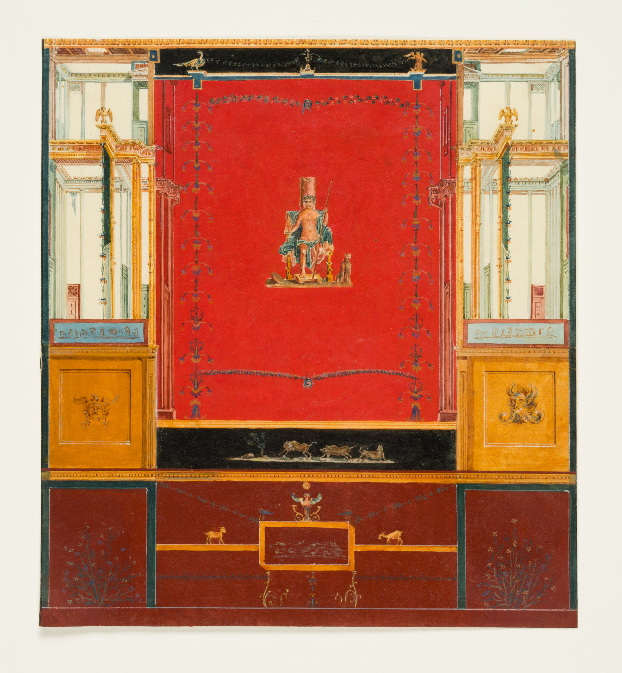 Wandgemälde aus dem Hause der Bachantinnen, Pompeji