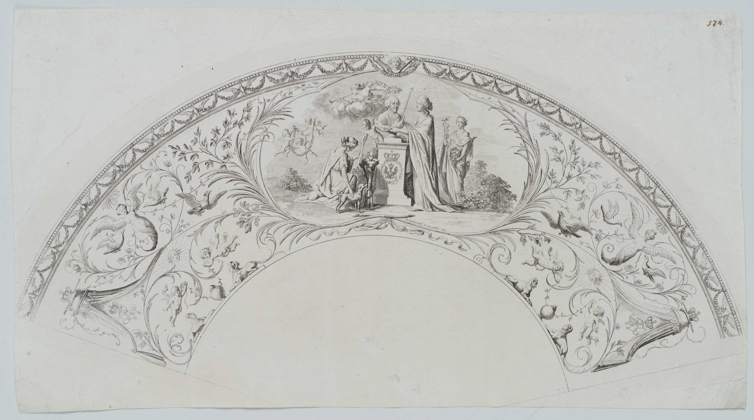 Allegorie auf die Huldigung des Königs Friedrich Wilhelm II
