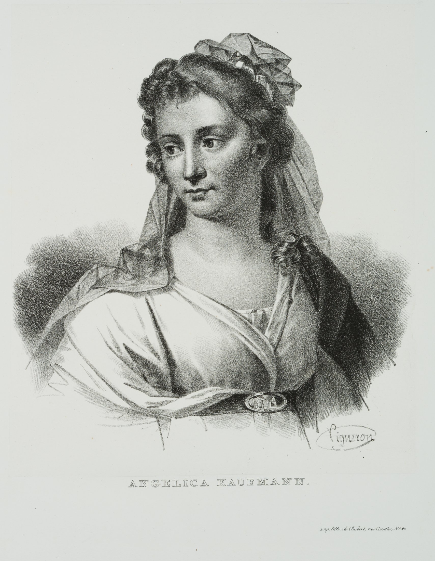 Porträt der Malerin Angelika Kauffmann (1741-1807)