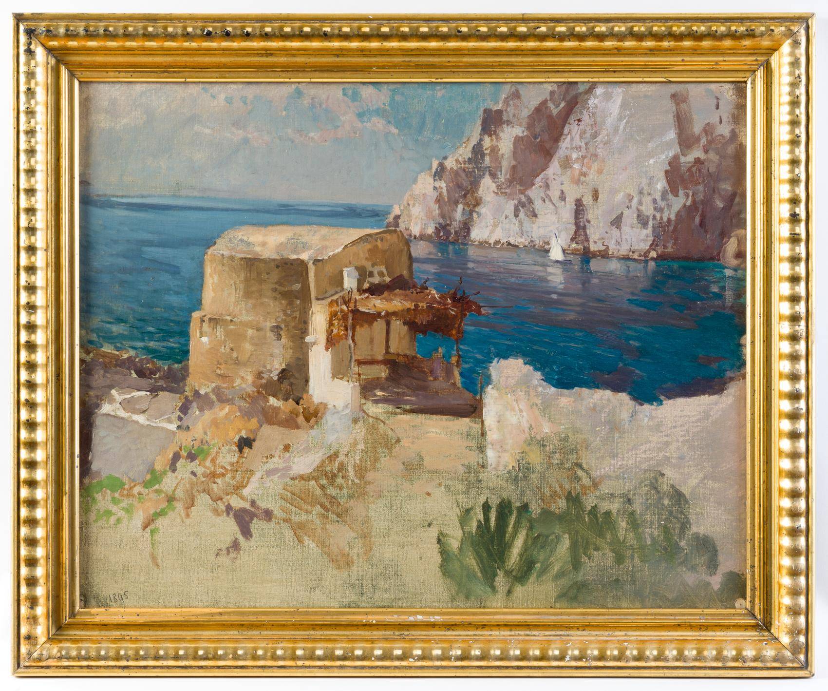 Fischerhütte am Ufer bei Capri
