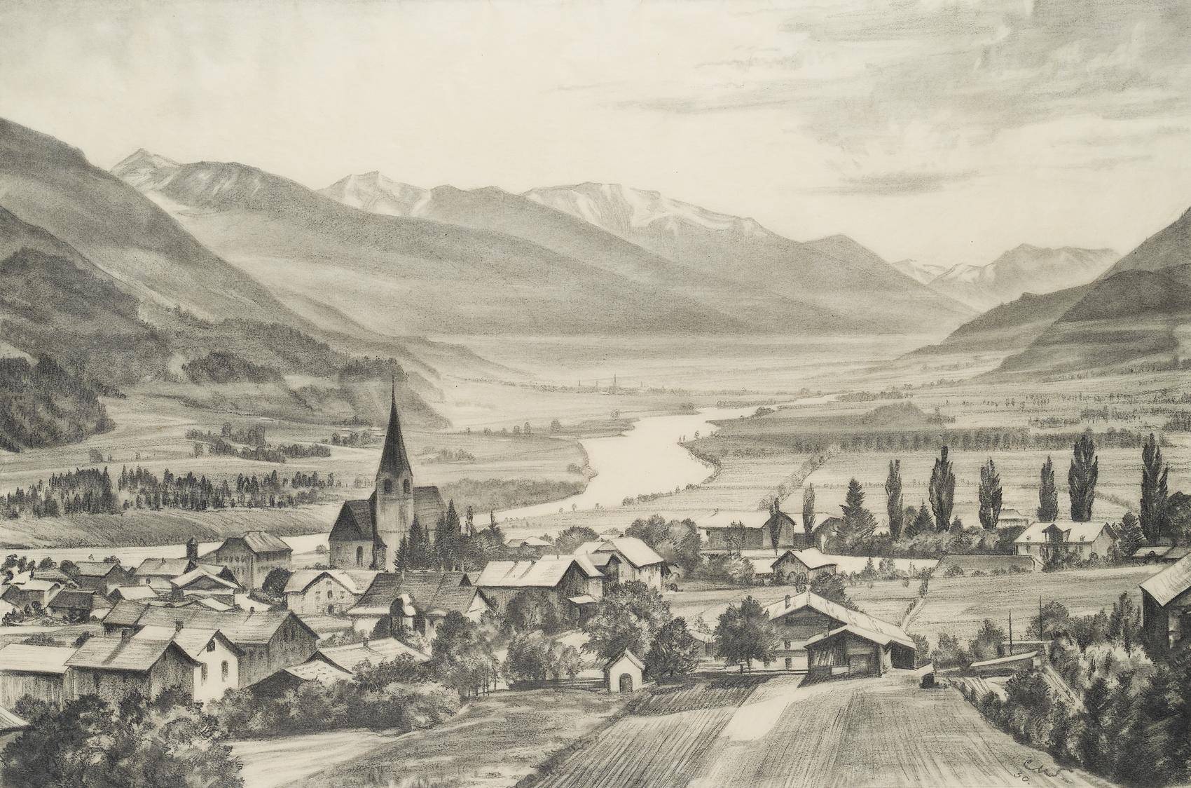 Landschaft bei Jenbach in Tirol