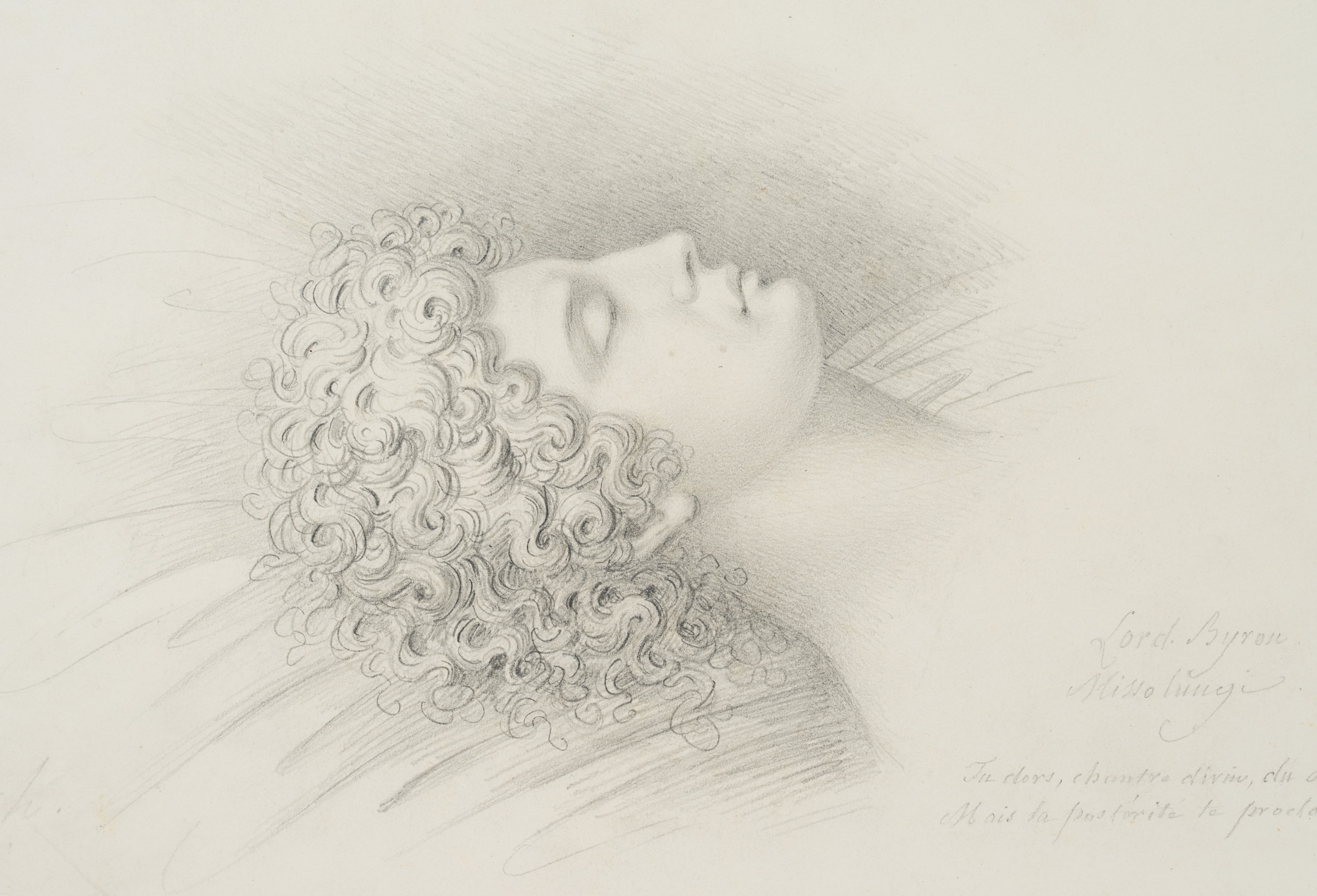 Lord Byron auf dem Sterbebett