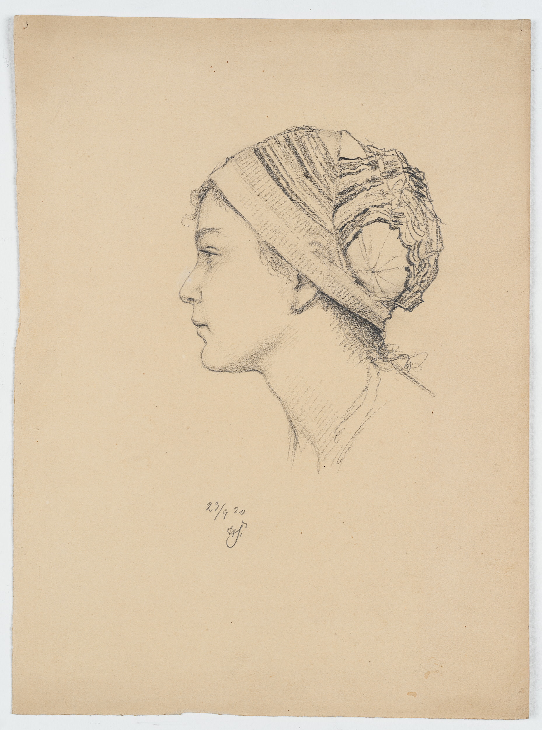 Mädchenportrait. Tochter des Malers