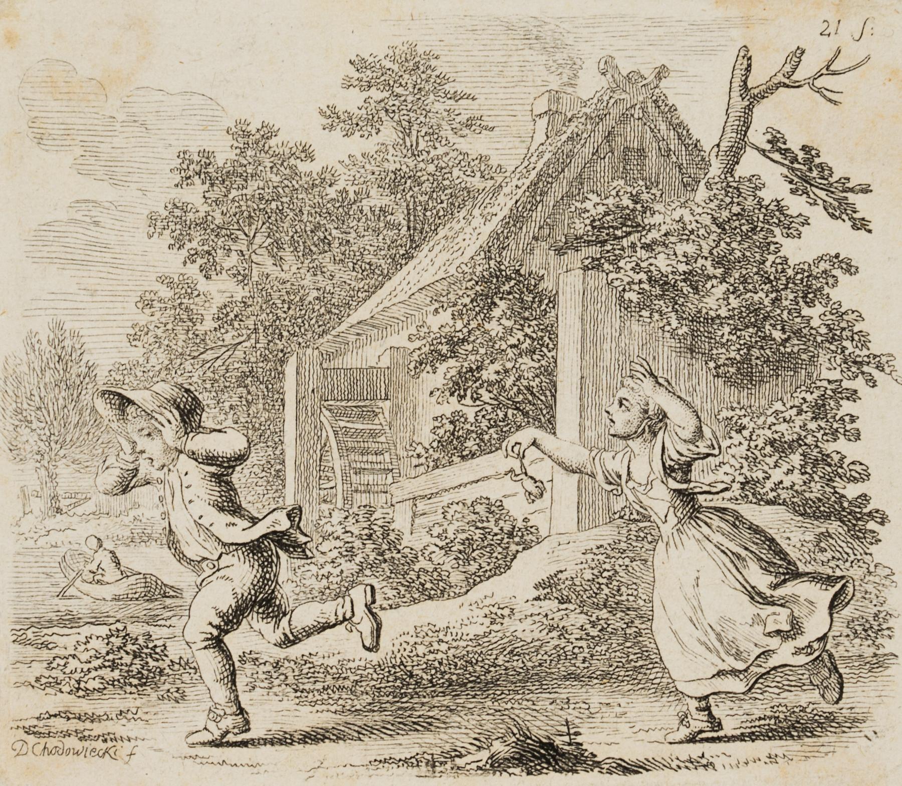 Bauernjunge flieht mit Bettys Hut